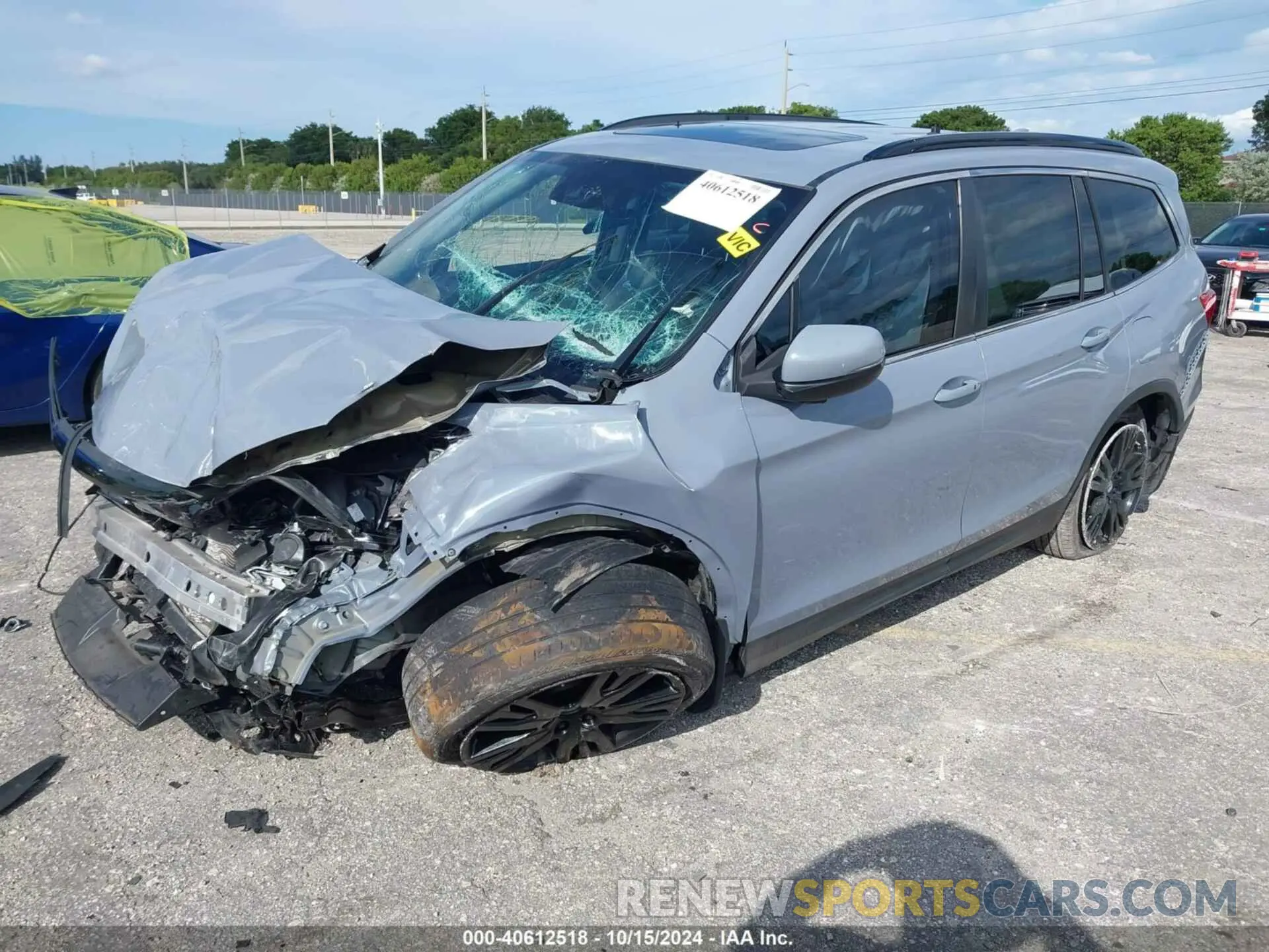 2 fotografías del automóvil dañado 5FNYF5H20NB023811 HONDA PILOT 2022