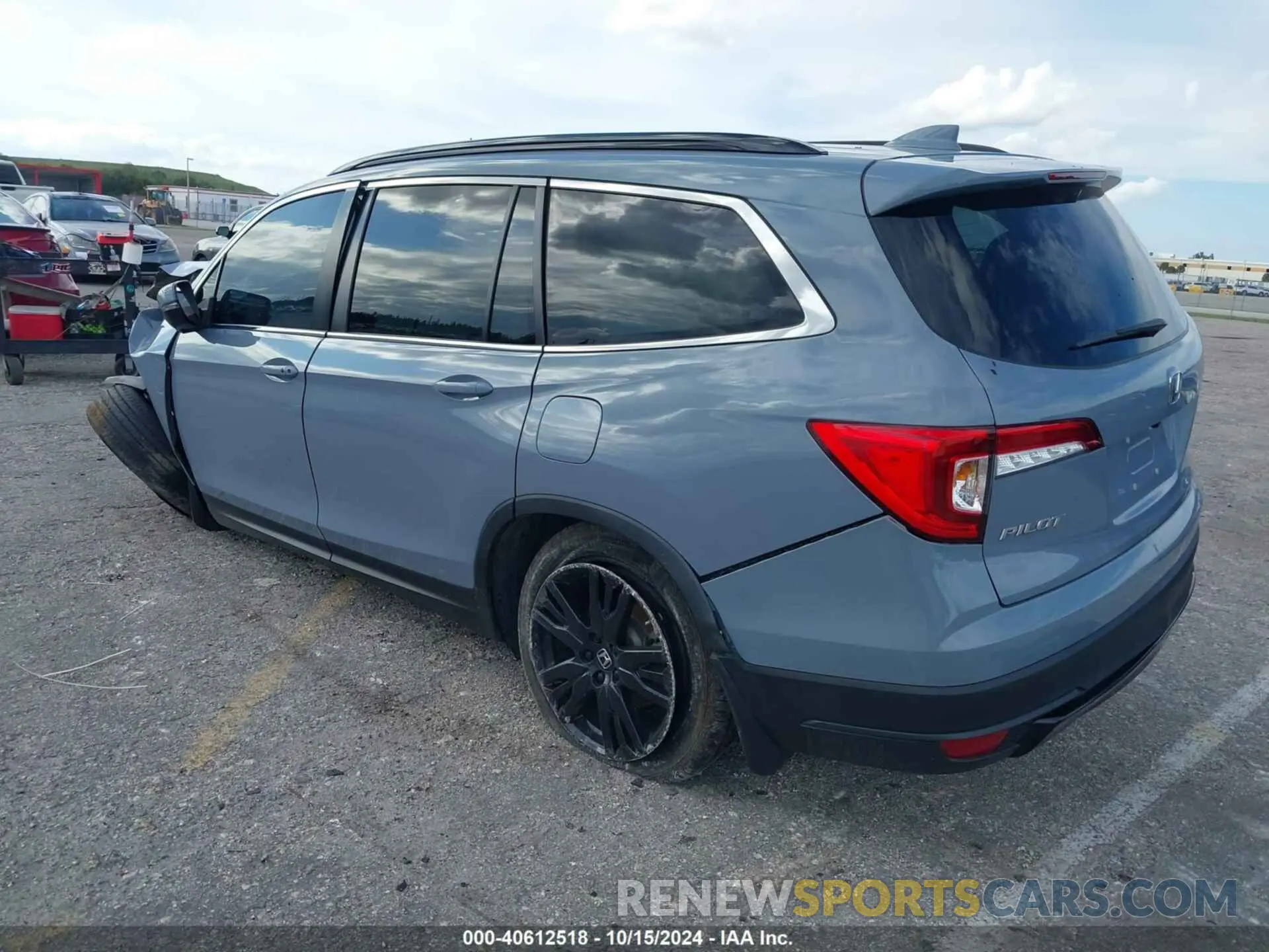 3 fotografías del automóvil dañado 5FNYF5H20NB023811 HONDA PILOT 2022