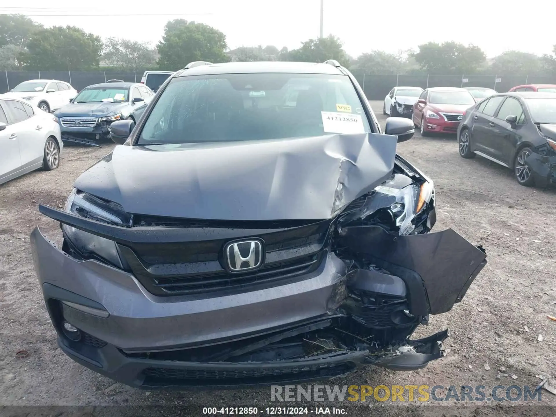 6 fotografías del automóvil dañado 5FNYF5H21NB024305 HONDA PILOT 2022