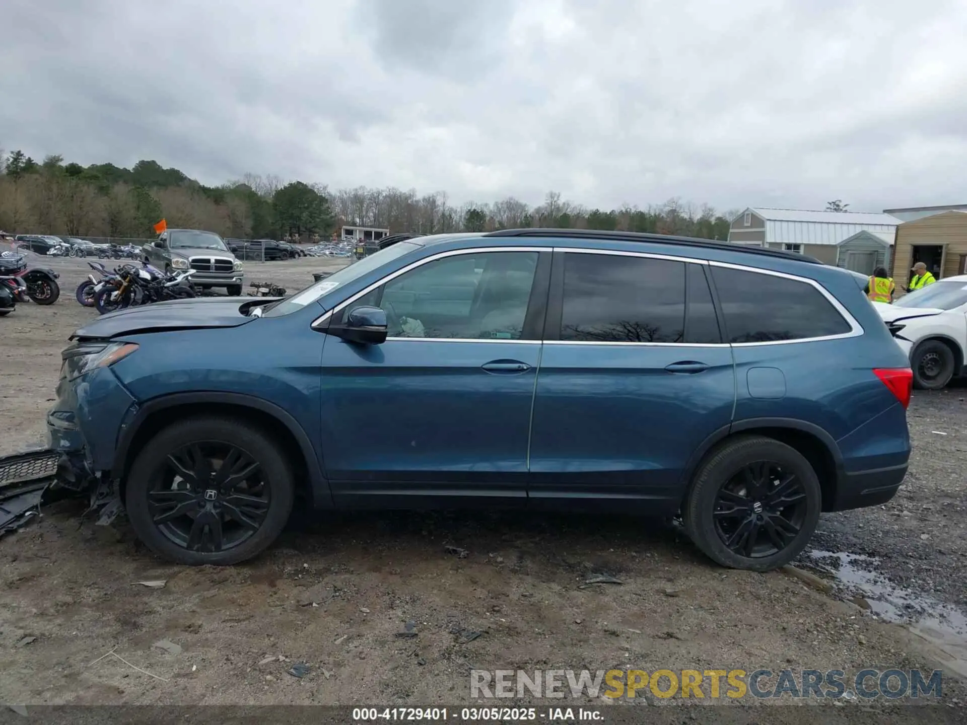 14 fotografías del automóvil dañado 5FNYF5H23NB001527 HONDA PILOT 2022