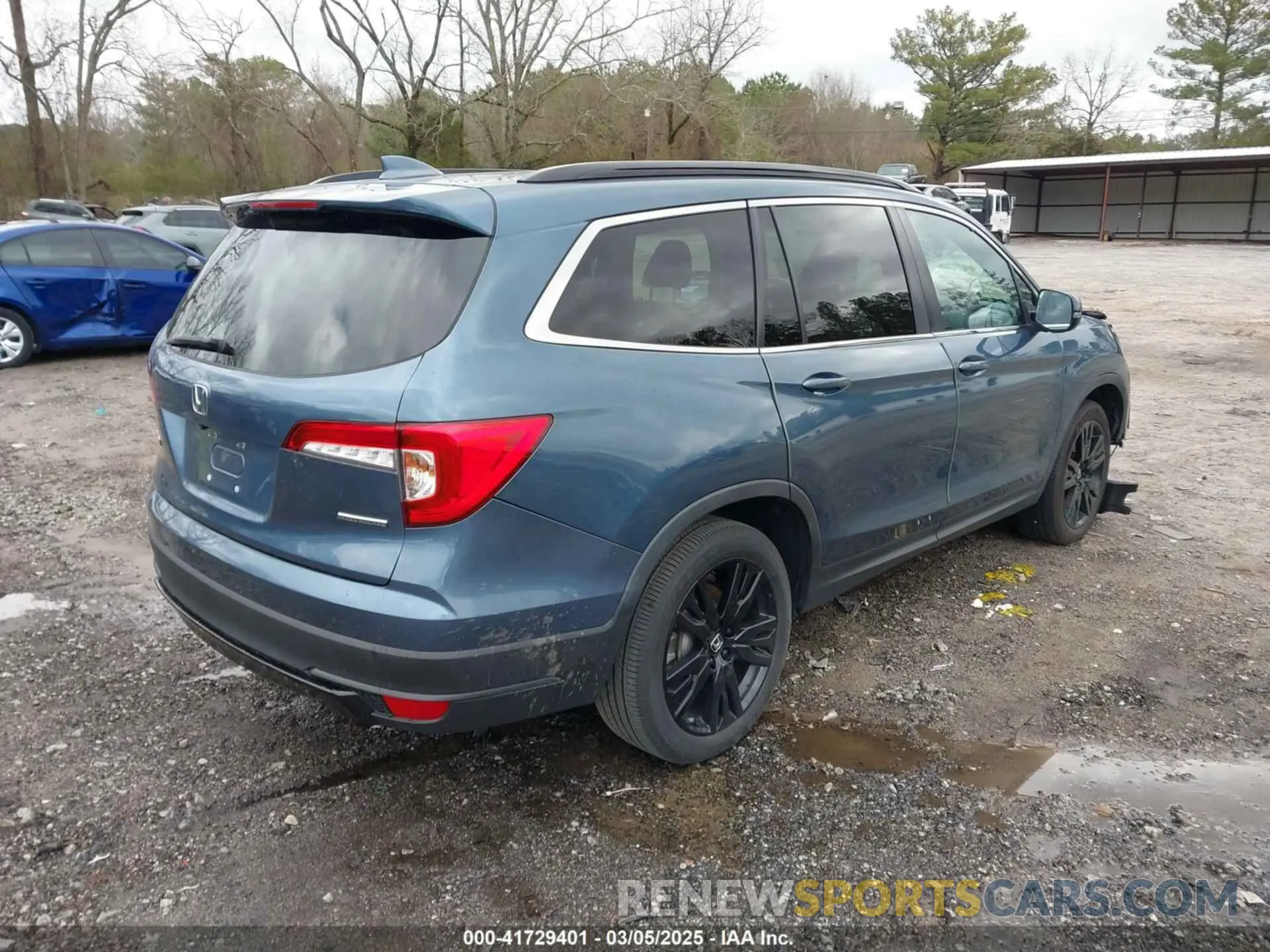 4 fotografías del automóvil dañado 5FNYF5H23NB001527 HONDA PILOT 2022
