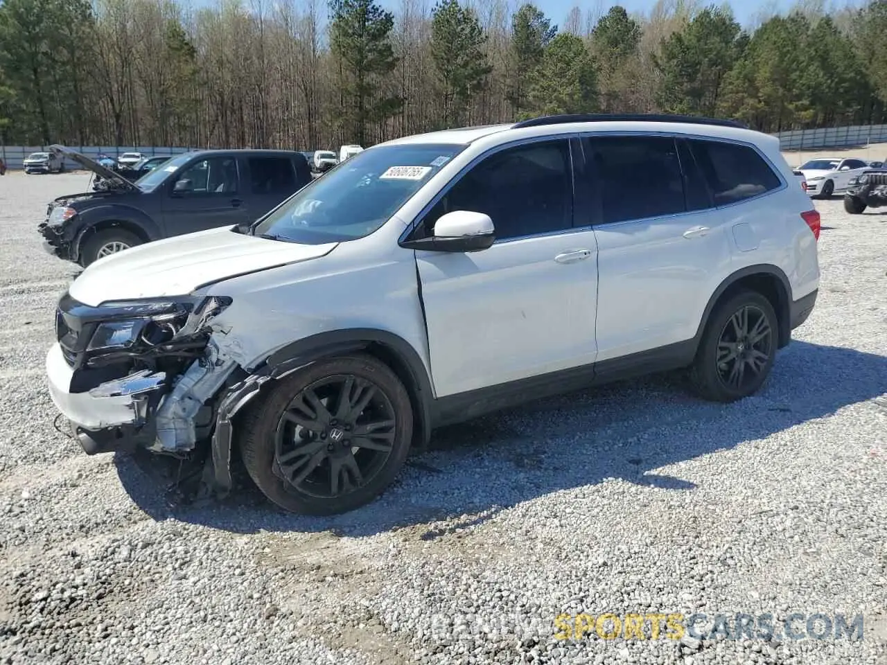 1 fotografías del automóvil dañado 5FNYF5H25NB029961 HONDA PILOT 2022