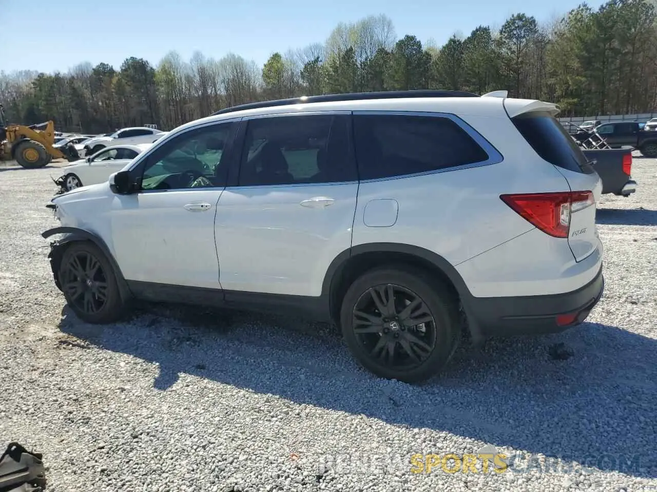 2 fotografías del automóvil dañado 5FNYF5H25NB029961 HONDA PILOT 2022