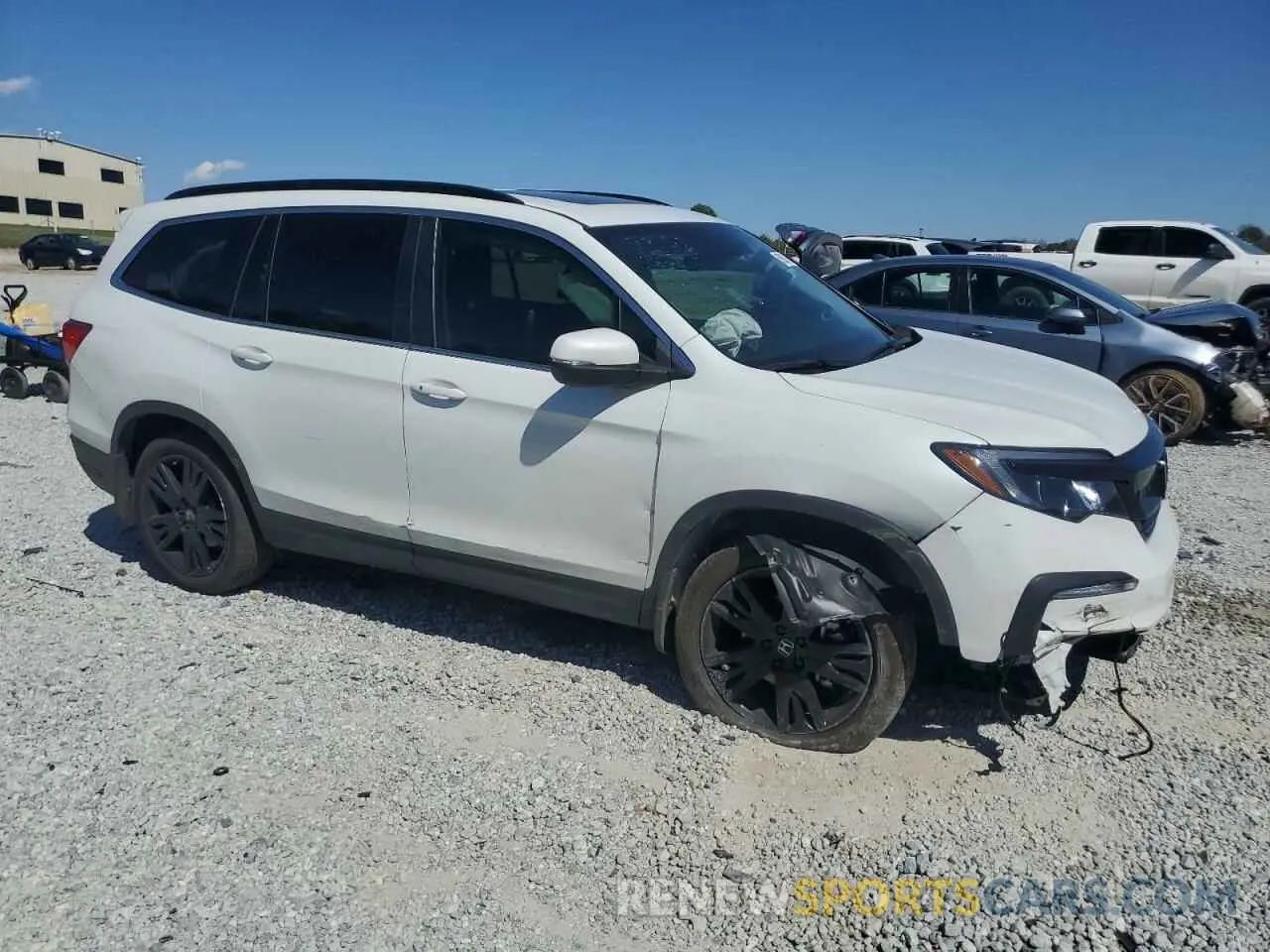 4 fotografías del automóvil dañado 5FNYF5H25NB029961 HONDA PILOT 2022
