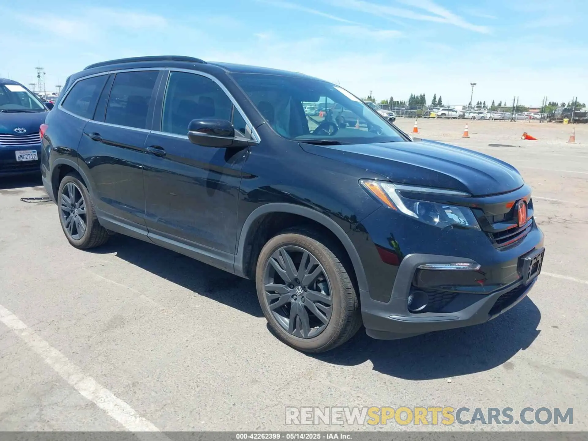 1 fotografías del automóvil dañado 5FNYF5H26NB011002 HONDA PILOT 2022