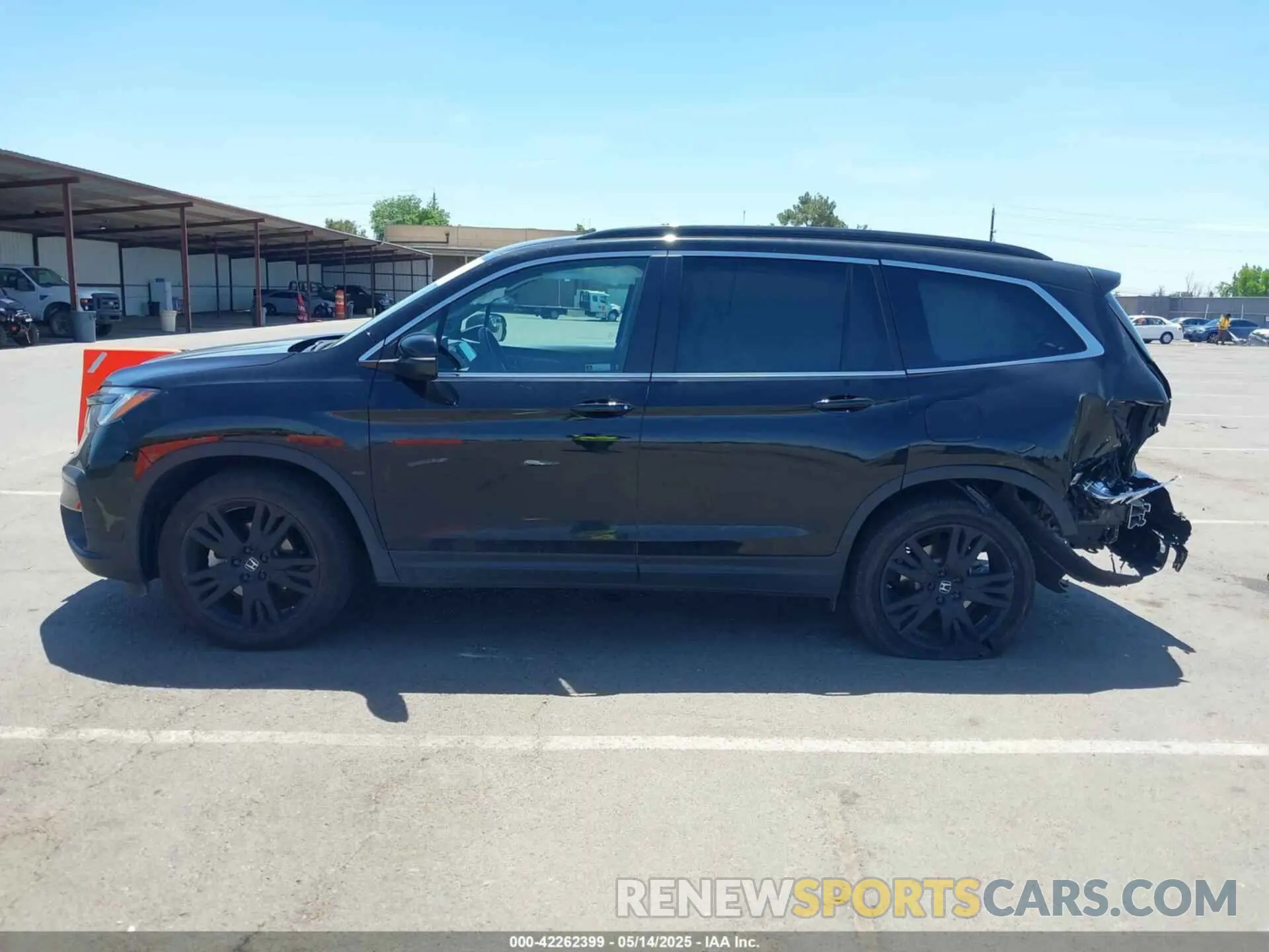 14 fotografías del automóvil dañado 5FNYF5H26NB011002 HONDA PILOT 2022