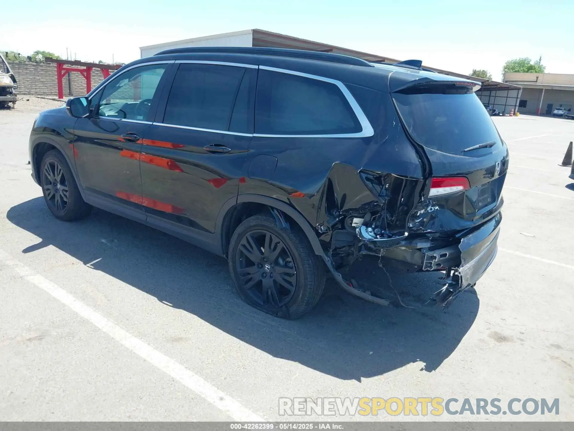 3 fotografías del automóvil dañado 5FNYF5H26NB011002 HONDA PILOT 2022