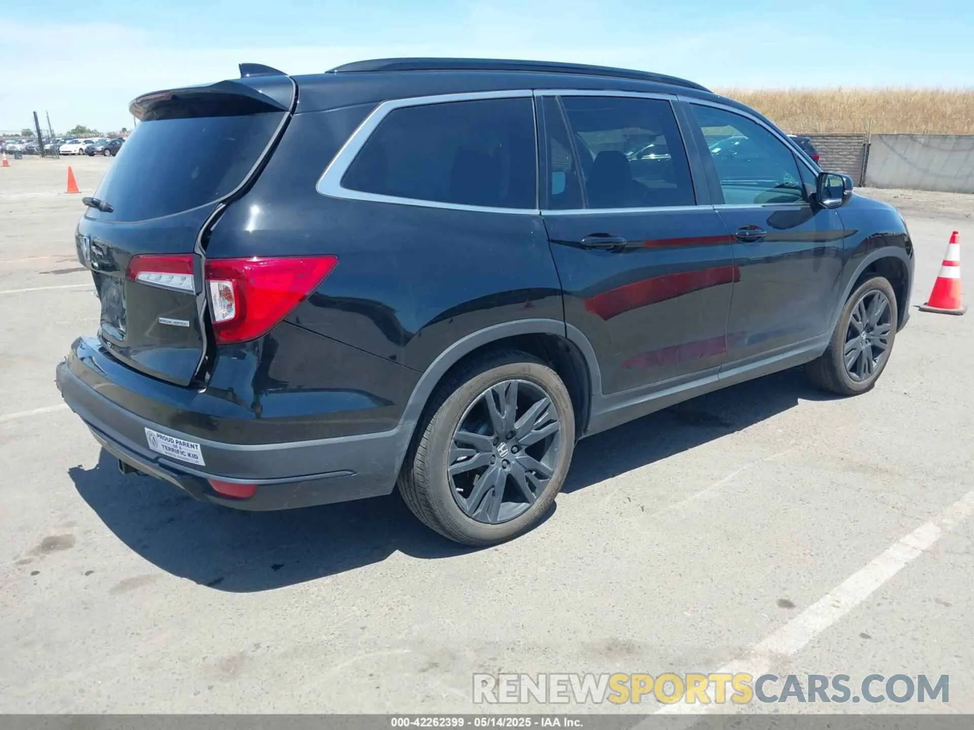 4 fotografías del automóvil dañado 5FNYF5H26NB011002 HONDA PILOT 2022