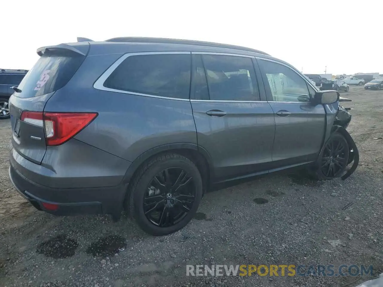 3 fotografías del automóvil dañado 5FNYF5H27NB017990 HONDA PILOT 2022