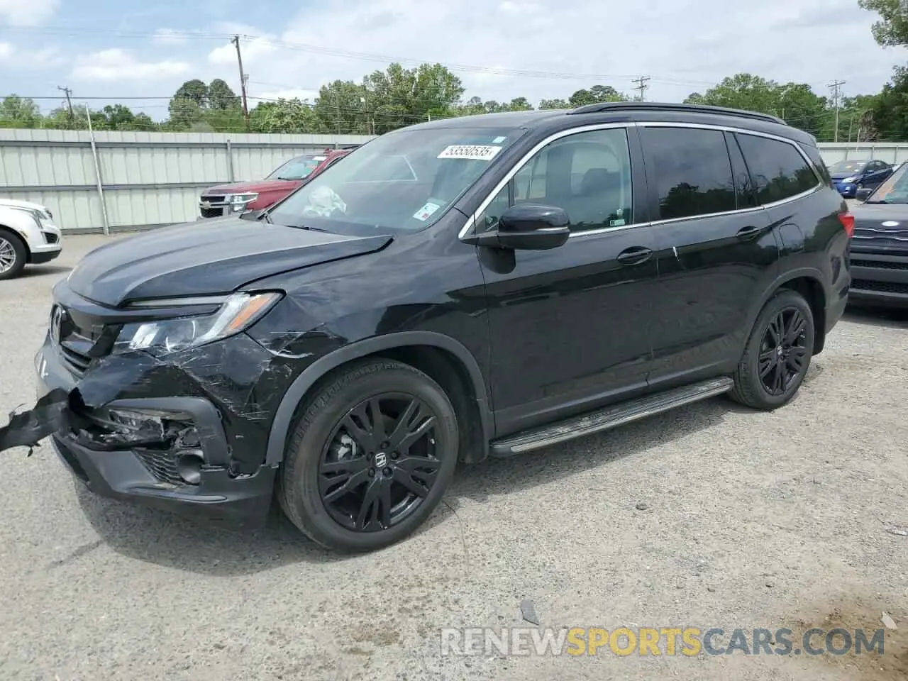 1 fotografías del automóvil dañado 5FNYF5H27NB028049 HONDA PILOT 2022