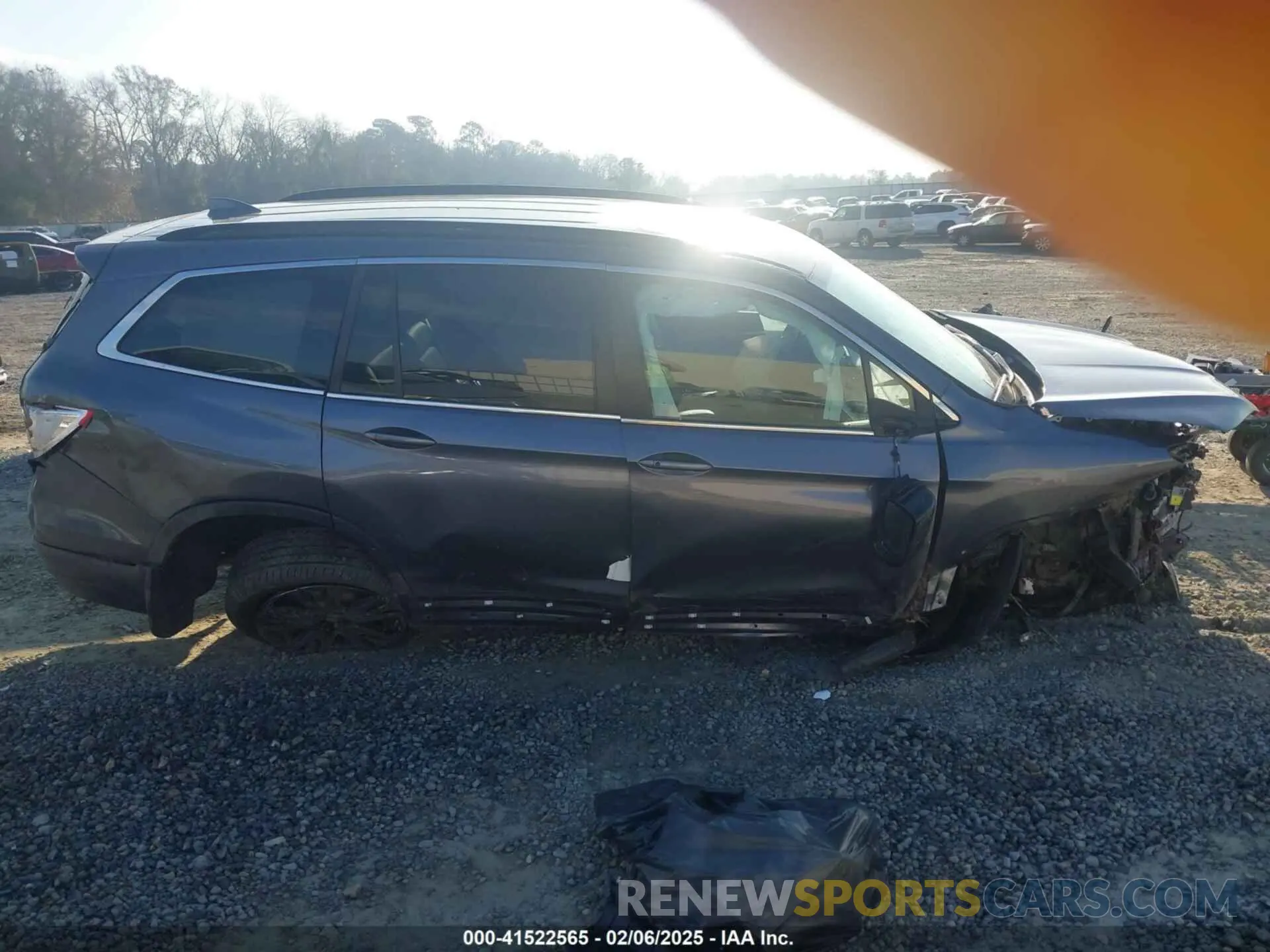 12 fotografías del automóvil dañado 5FNYF5H27NB032330 HONDA PILOT 2022