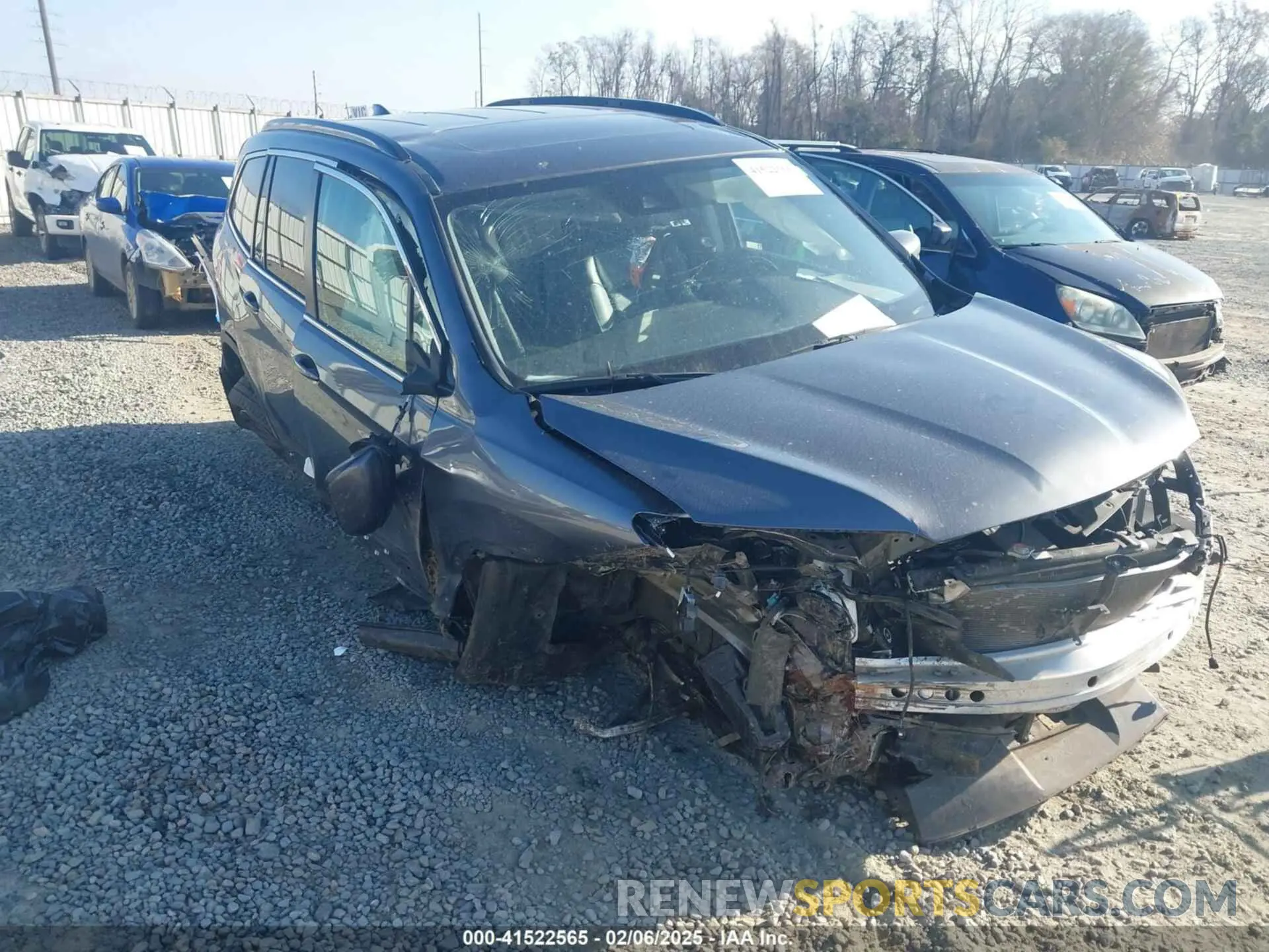 6 fotografías del automóvil dañado 5FNYF5H27NB032330 HONDA PILOT 2022