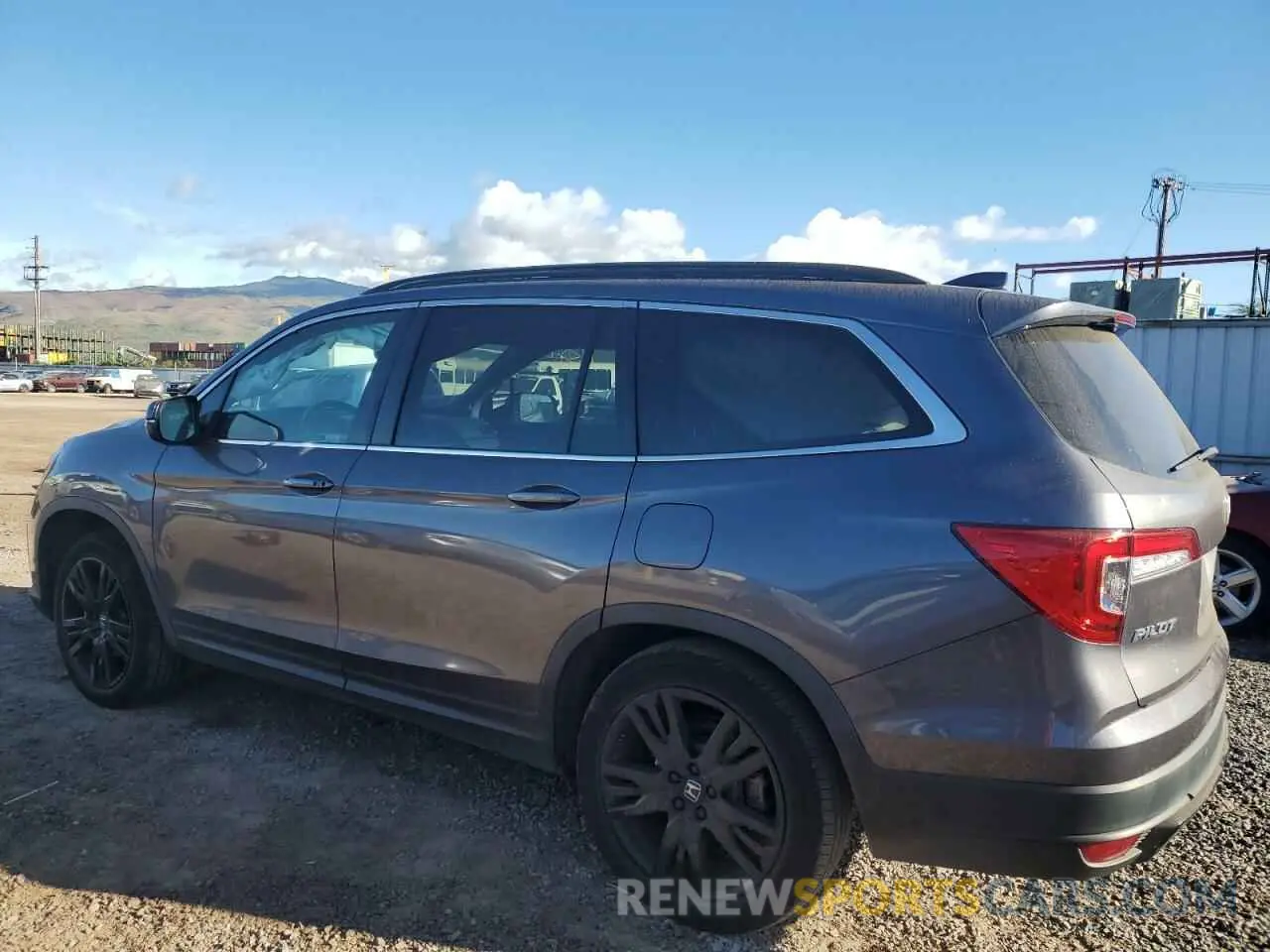 2 fotografías del automóvil dañado 5FNYF5H28NB009445 HONDA PILOT 2022