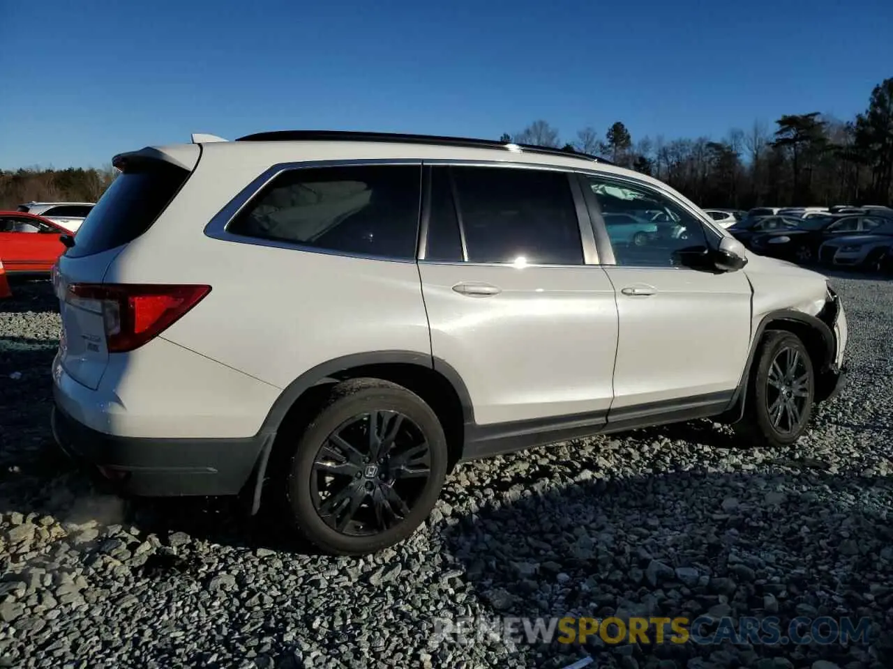 3 fotografías del automóvil dañado 5FNYF5H28NB025418 HONDA PILOT 2022