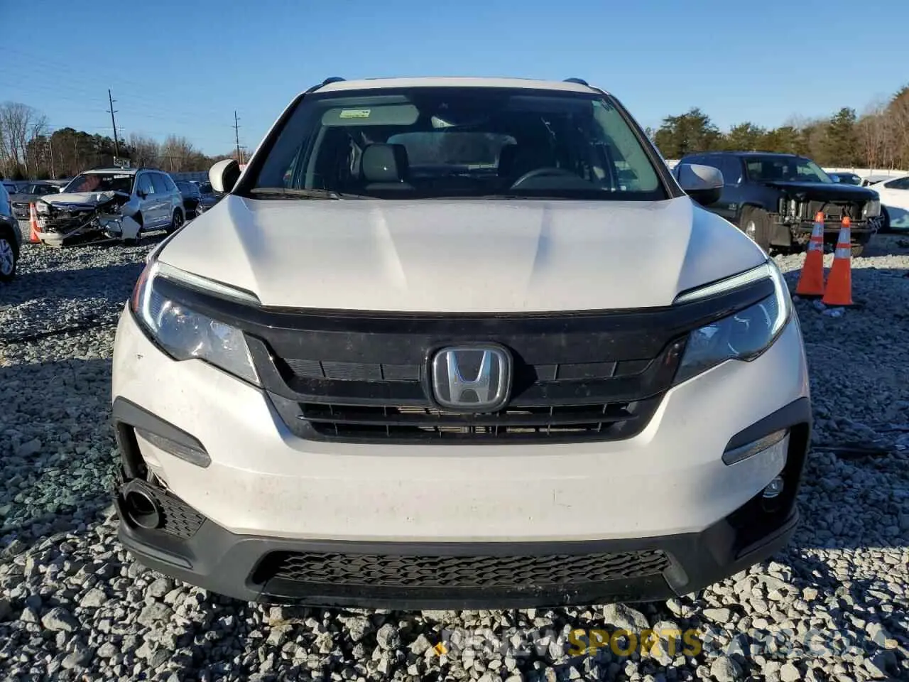 5 fotografías del automóvil dañado 5FNYF5H28NB025418 HONDA PILOT 2022