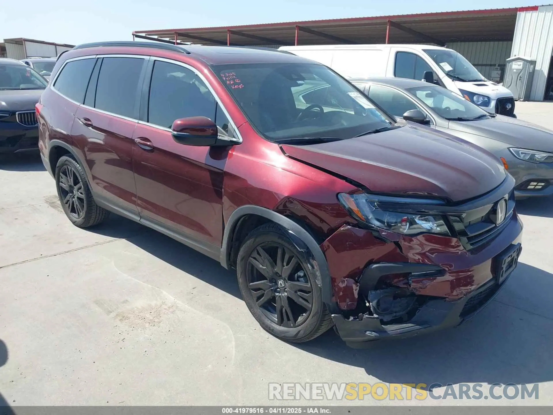 1 fotografías del automóvil dañado 5FNYF5H28NB031025 HONDA PILOT 2022