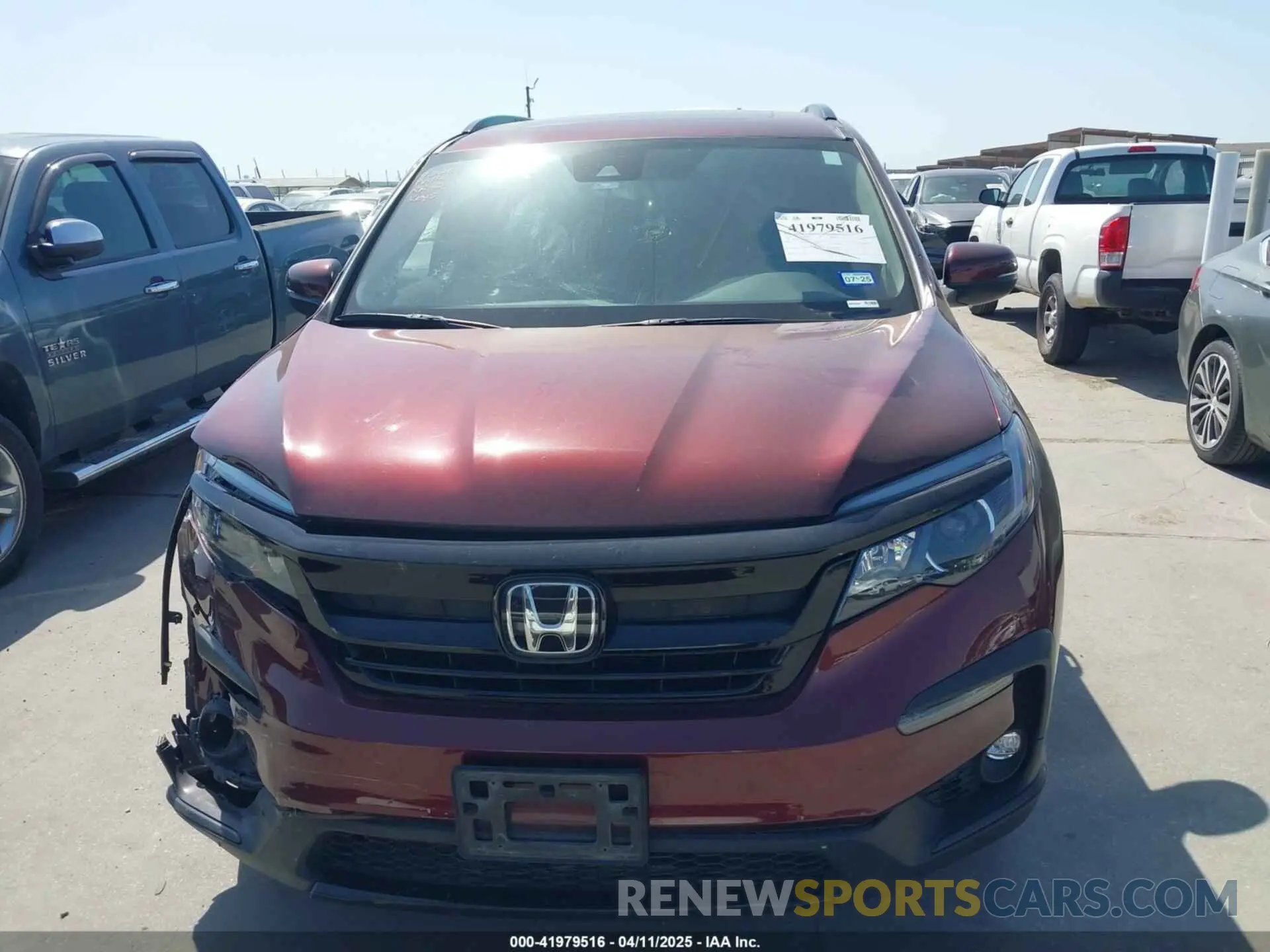 12 fotografías del automóvil dañado 5FNYF5H28NB031025 HONDA PILOT 2022