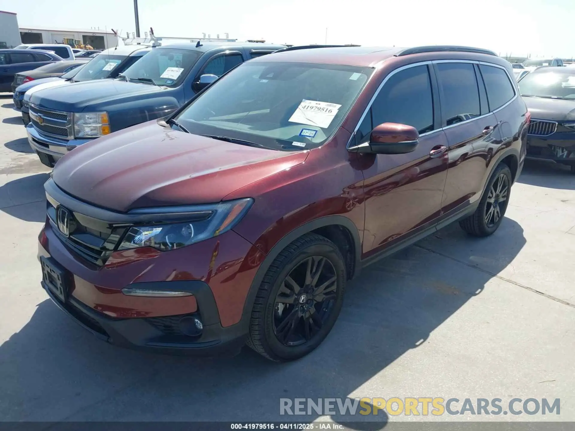 2 fotografías del automóvil dañado 5FNYF5H28NB031025 HONDA PILOT 2022