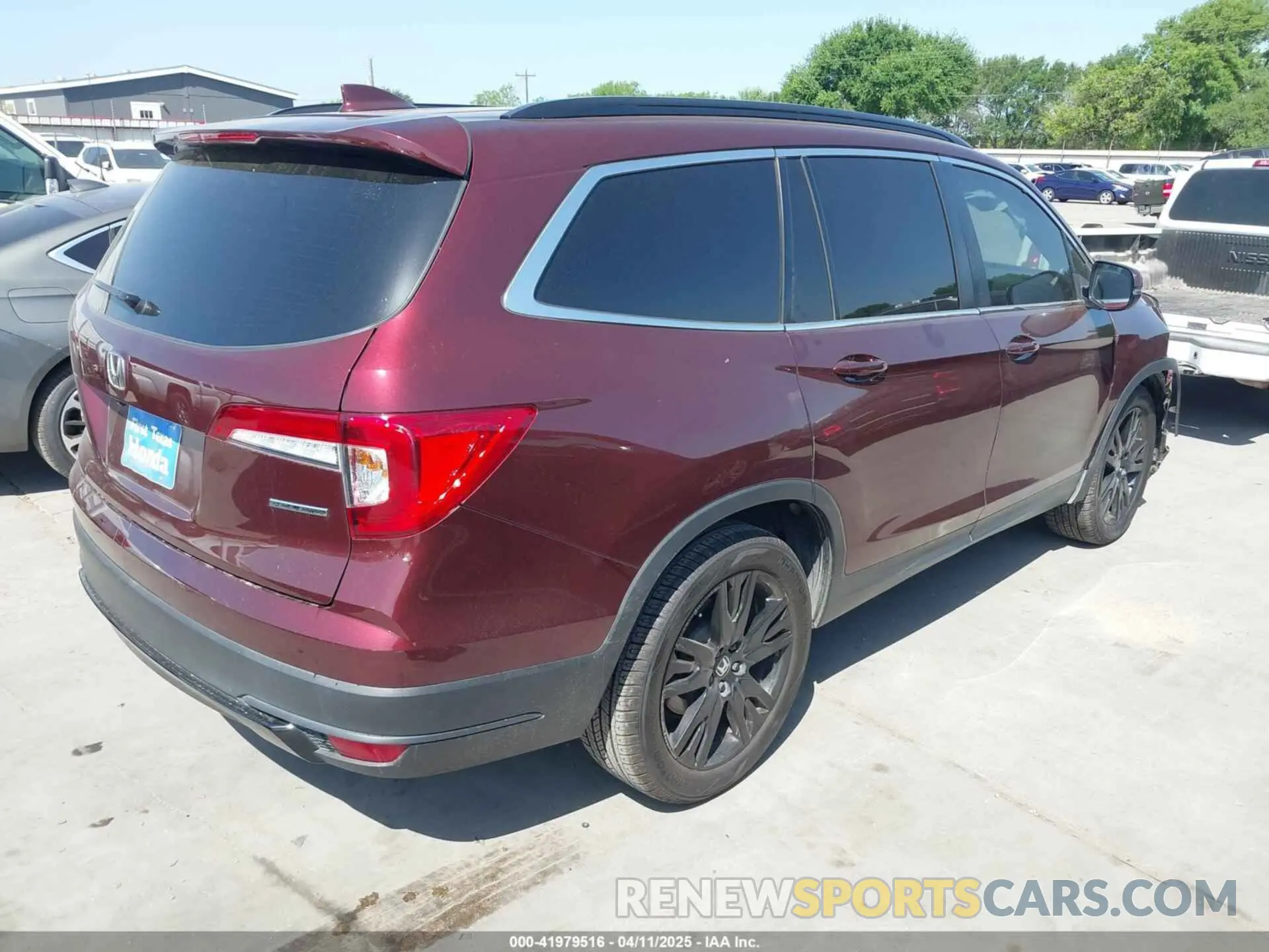 4 fotografías del automóvil dañado 5FNYF5H28NB031025 HONDA PILOT 2022