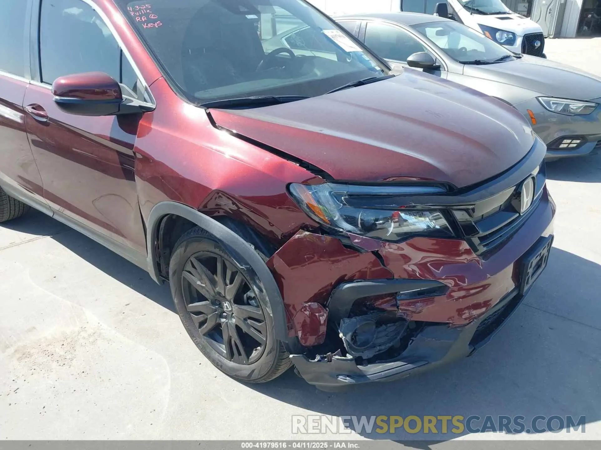 6 fotografías del automóvil dañado 5FNYF5H28NB031025 HONDA PILOT 2022