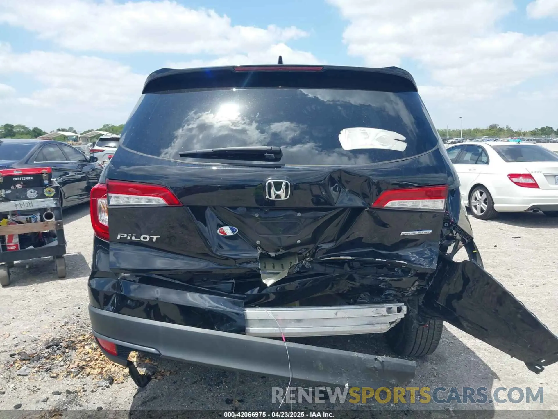 6 fotografías del automóvil dañado 5FNYF5H28NB031266 HONDA PILOT 2022