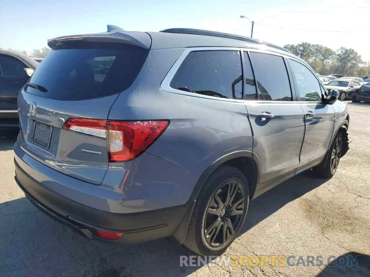 3 fotografías del automóvil dañado 5FNYF5H29NB026593 HONDA PILOT 2022