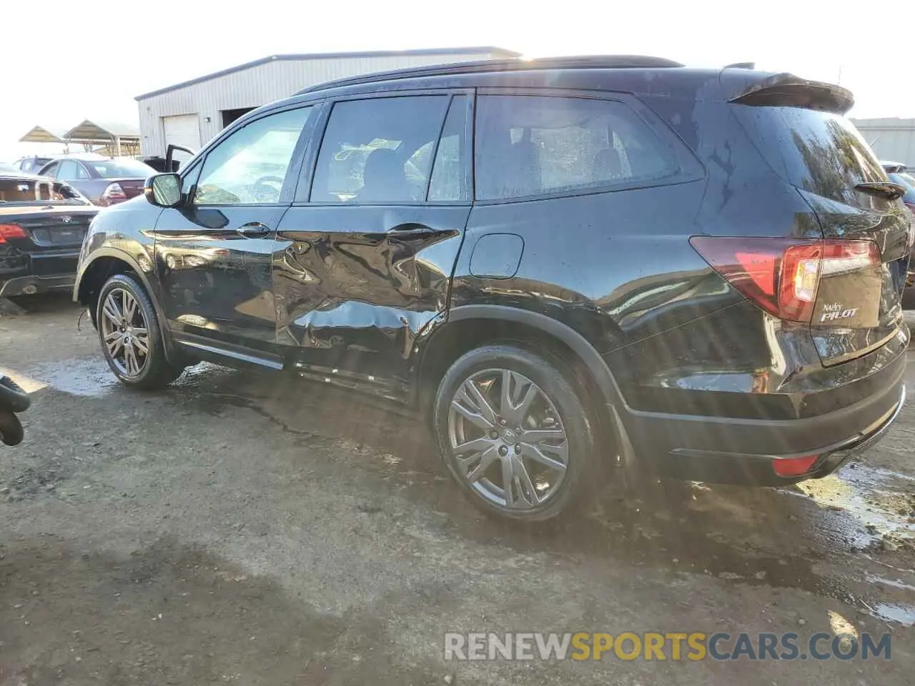 2 fotografías del automóvil dañado 5FNYF5H31NB007268 HONDA PILOT 2022