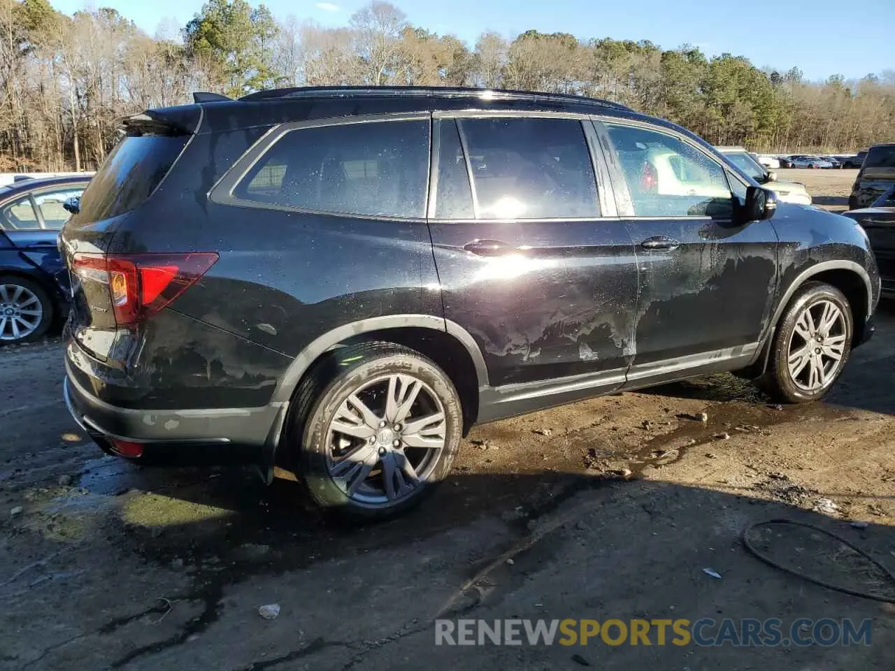 3 fotografías del automóvil dañado 5FNYF5H31NB007268 HONDA PILOT 2022