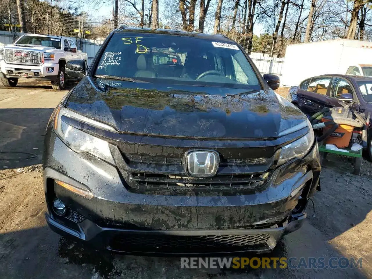 5 fotografías del automóvil dañado 5FNYF5H31NB007268 HONDA PILOT 2022
