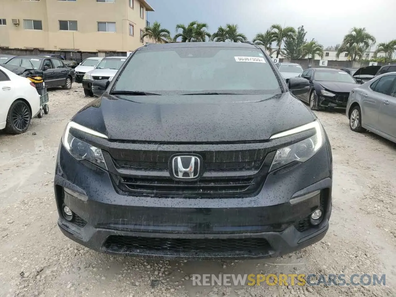 5 fotografías del automóvil dañado 5FNYF5H31NB032266 HONDA PILOT 2022