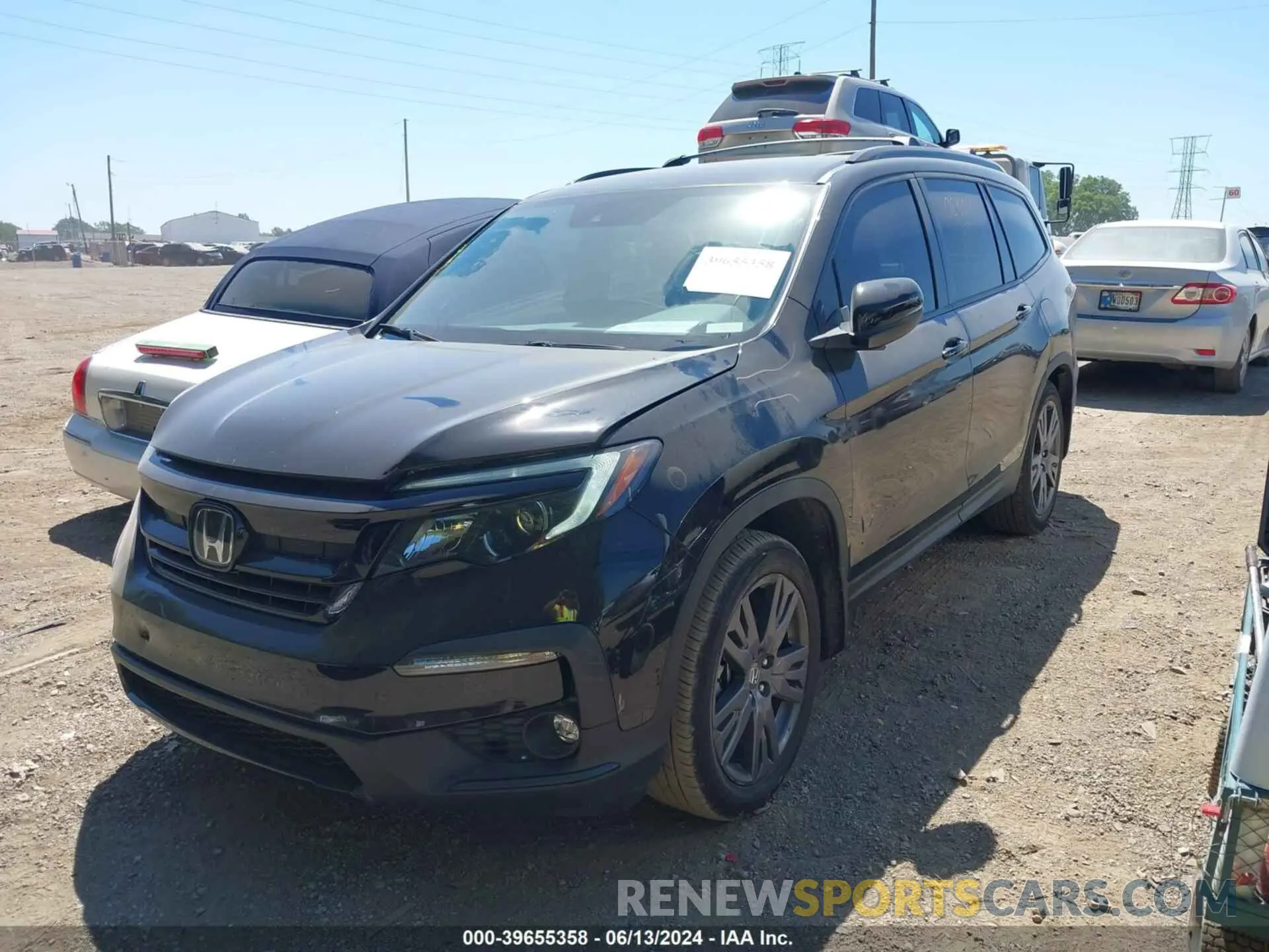 2 fotografías del automóvil dañado 5FNYF5H32NB021504 HONDA PILOT 2022