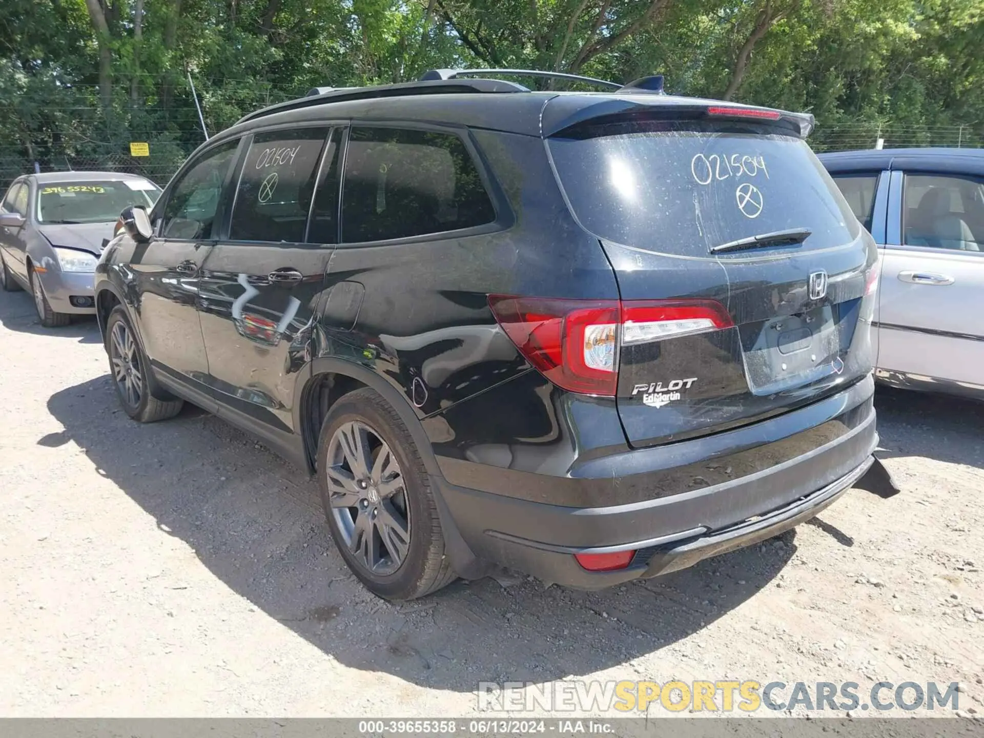 3 fotografías del automóvil dañado 5FNYF5H32NB021504 HONDA PILOT 2022
