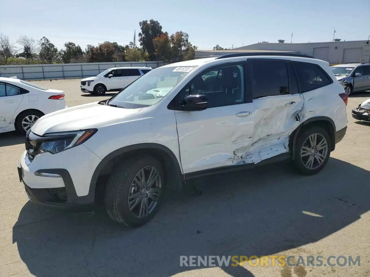 1 fotografías del automóvil dañado 5FNYF5H35NB007502 HONDA PILOT 2022