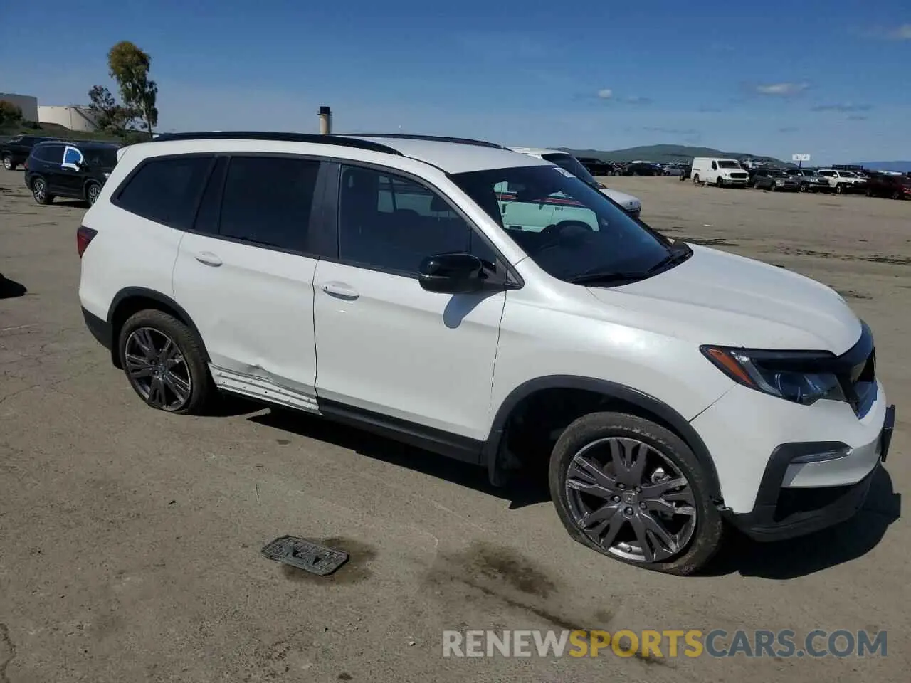 4 fotografías del automóvil dañado 5FNYF5H35NB007502 HONDA PILOT 2022