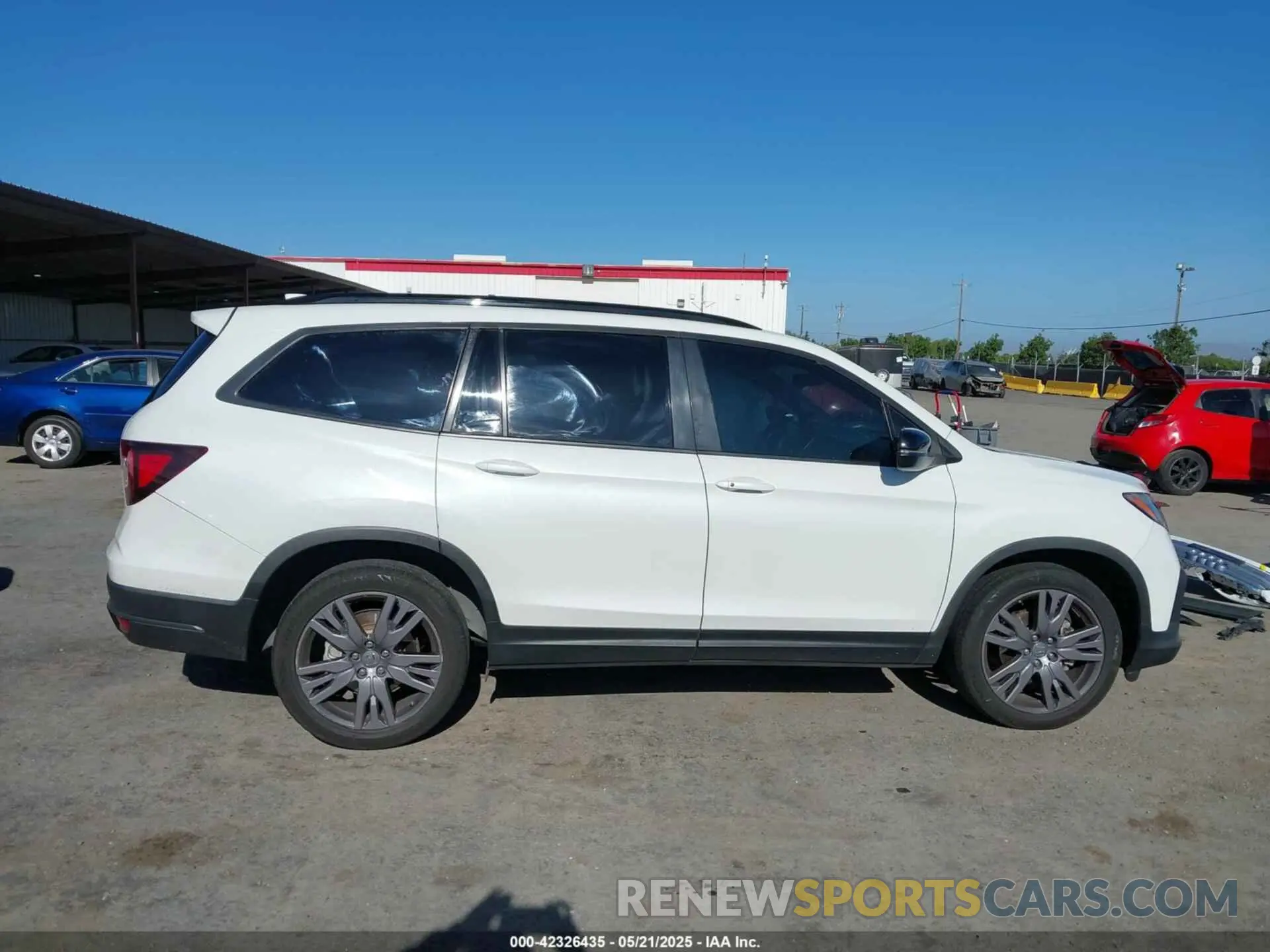 14 fotografías del automóvil dañado 5FNYF5H35NB007547 HONDA PILOT 2022