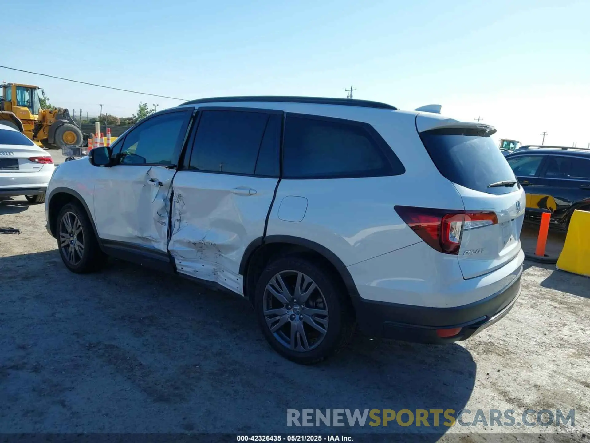 3 fotografías del automóvil dañado 5FNYF5H35NB007547 HONDA PILOT 2022