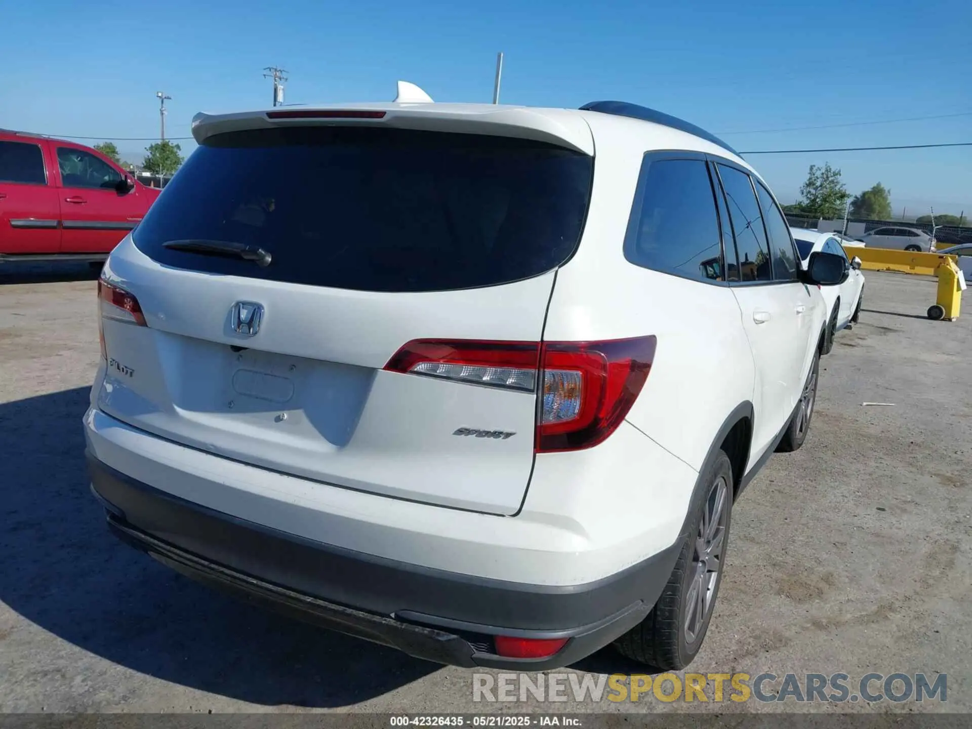 4 fotografías del automóvil dañado 5FNYF5H35NB007547 HONDA PILOT 2022