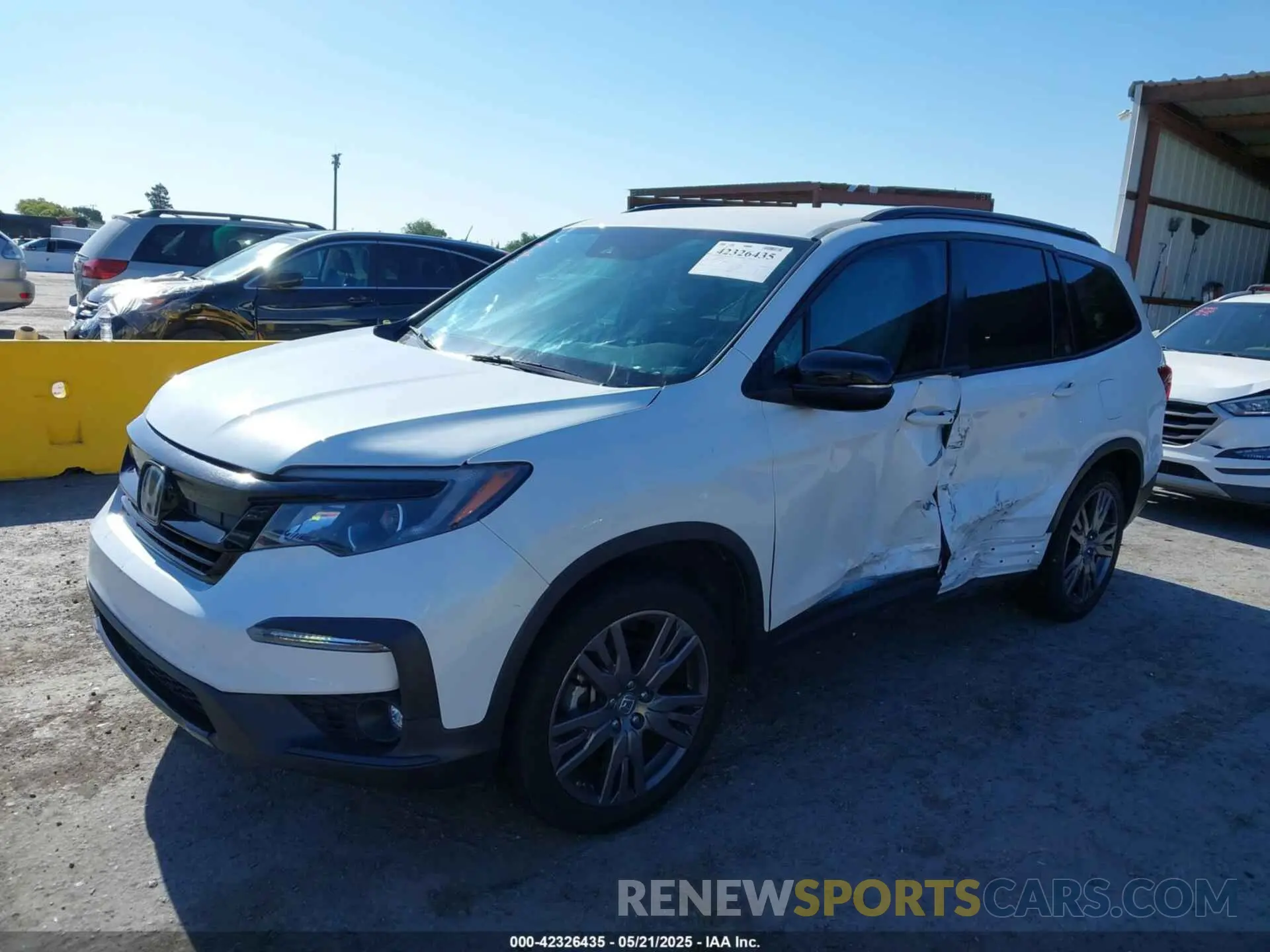 6 fotografías del automóvil dañado 5FNYF5H35NB007547 HONDA PILOT 2022