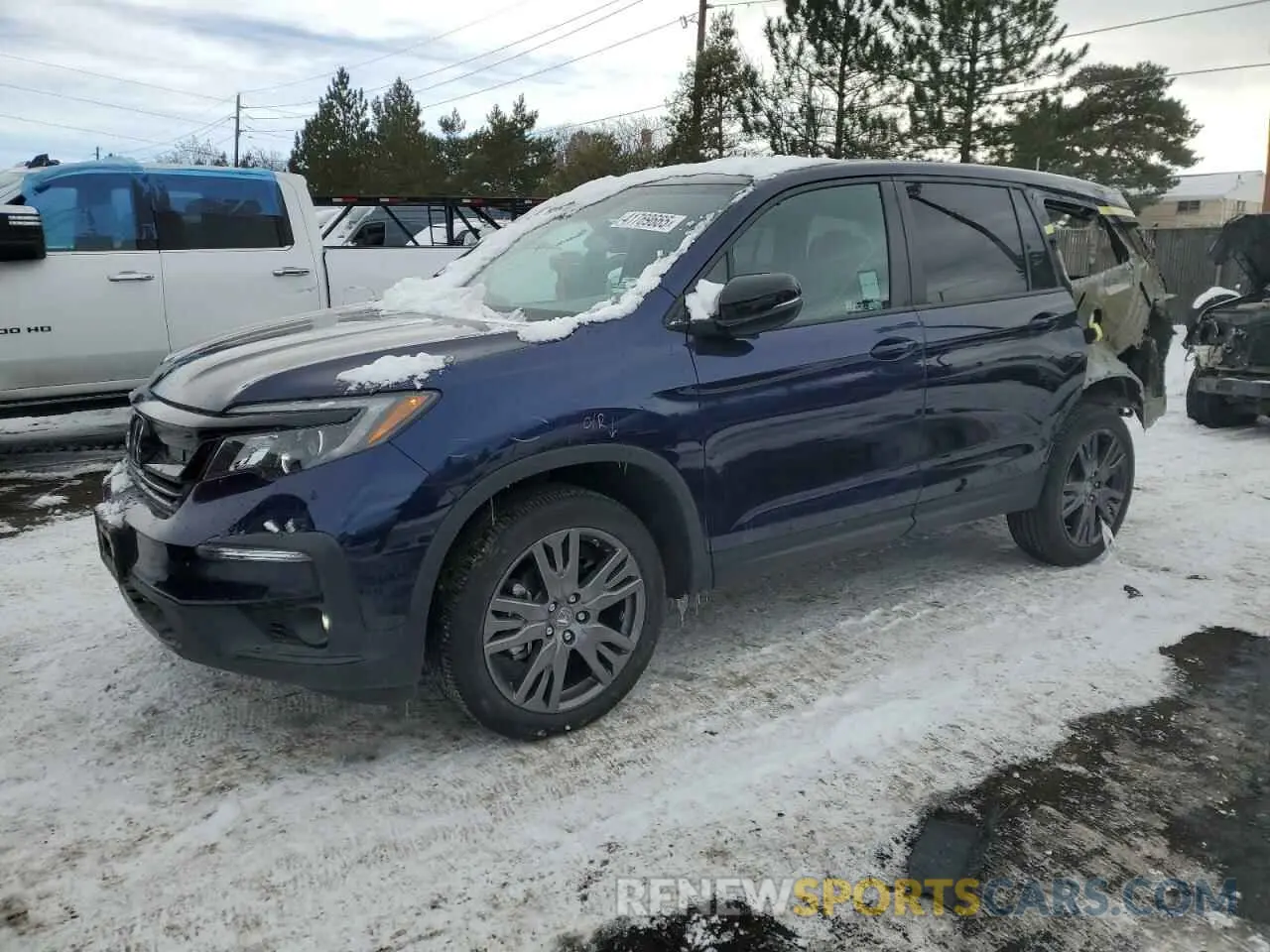 1 fotografías del automóvil dañado 5FNYF5H38NB019787 HONDA PILOT 2022