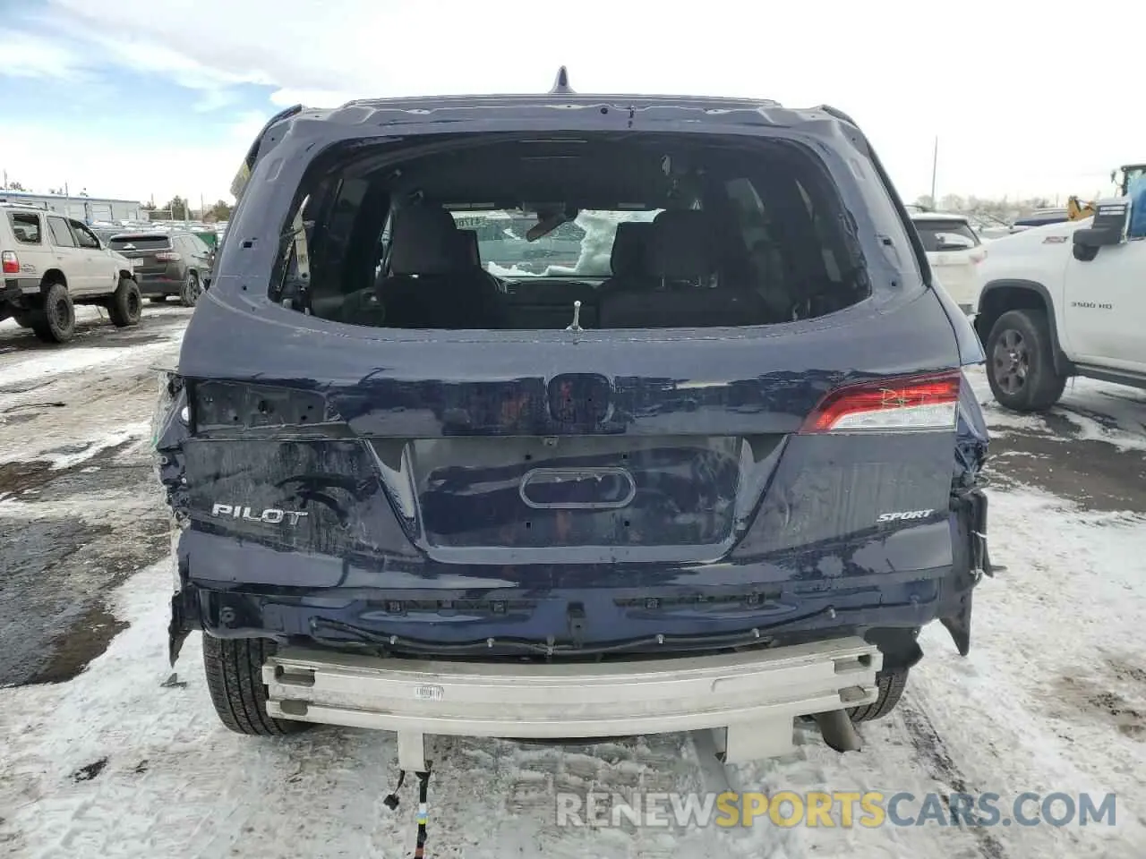 6 fotografías del automóvil dañado 5FNYF5H38NB019787 HONDA PILOT 2022