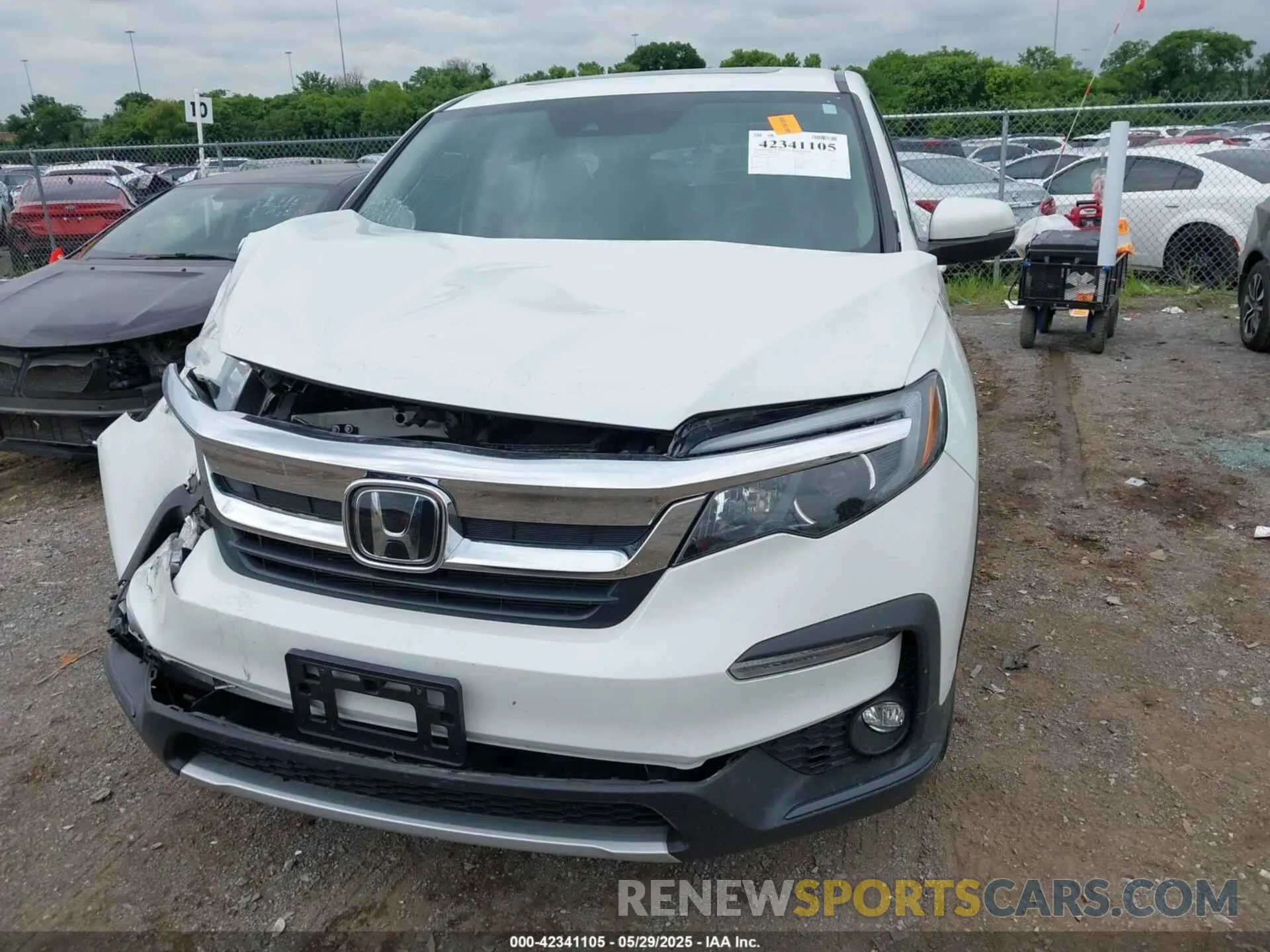 12 fotografías del automóvil dañado 5FNYF5H52NB003232 HONDA PILOT 2022
