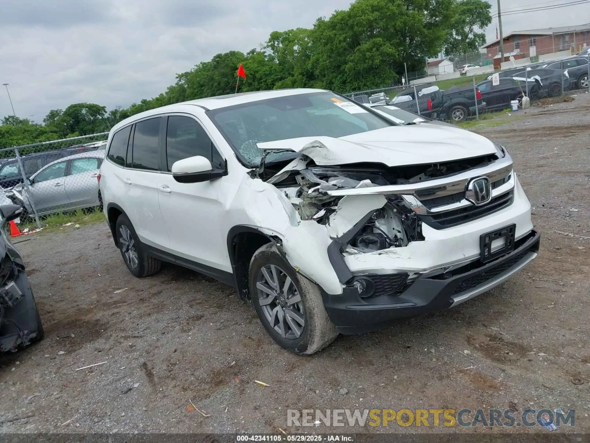 6 fotografías del automóvil dañado 5FNYF5H52NB003232 HONDA PILOT 2022