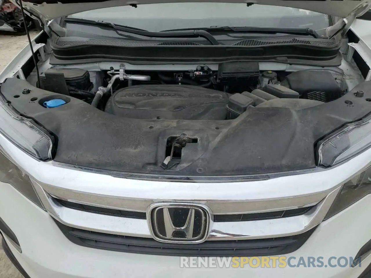 14 fotografías del automóvil dañado 5FNYF5H53NB011856 HONDA PILOT 2022