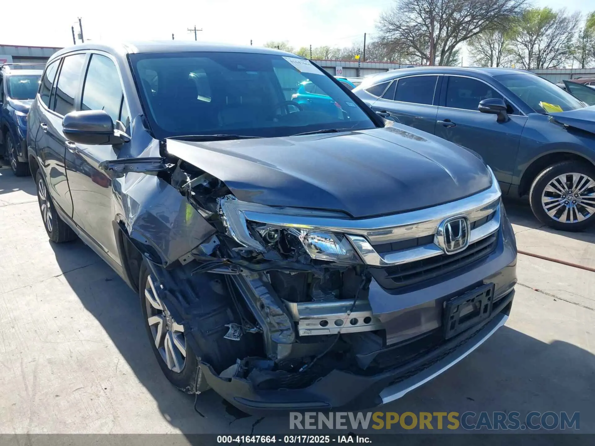 1 fotografías del automóvil dañado 5FNYF5H54NB036328 HONDA PILOT 2022