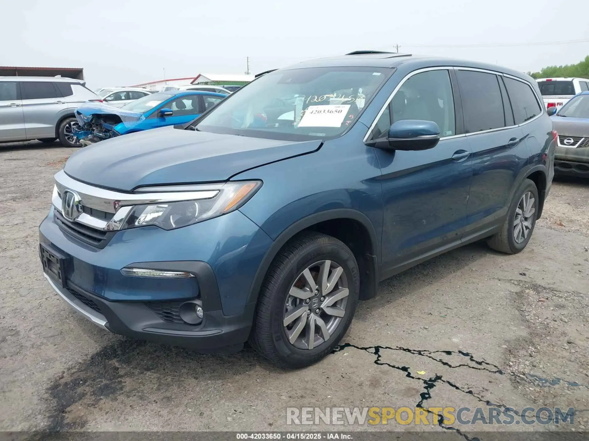 2 fotografías del automóvil dañado 5FNYF5H56NB008417 HONDA PILOT 2022
