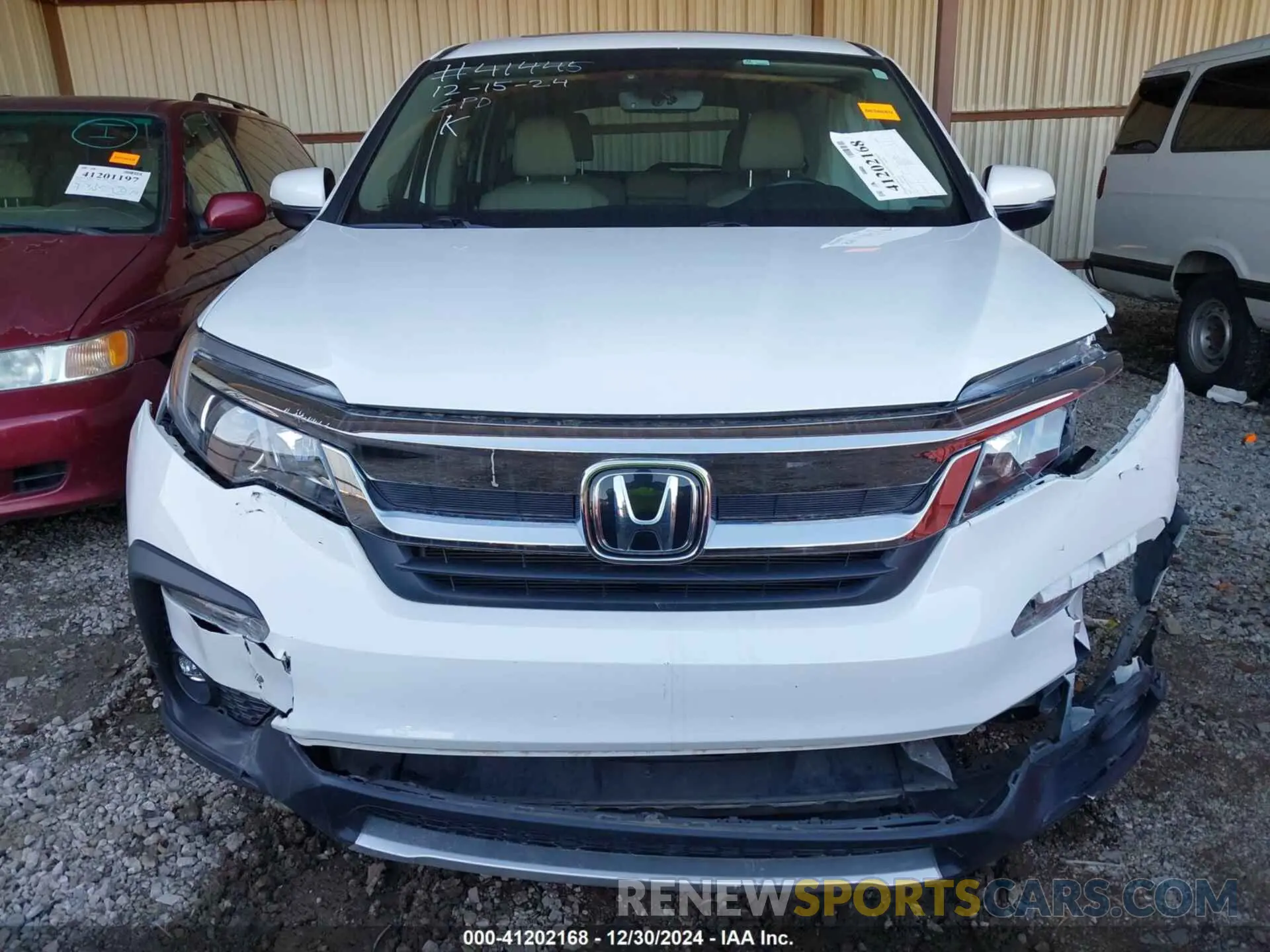 12 fotografías del automóvil dañado 5FNYF5H56NB011849 HONDA PILOT 2022