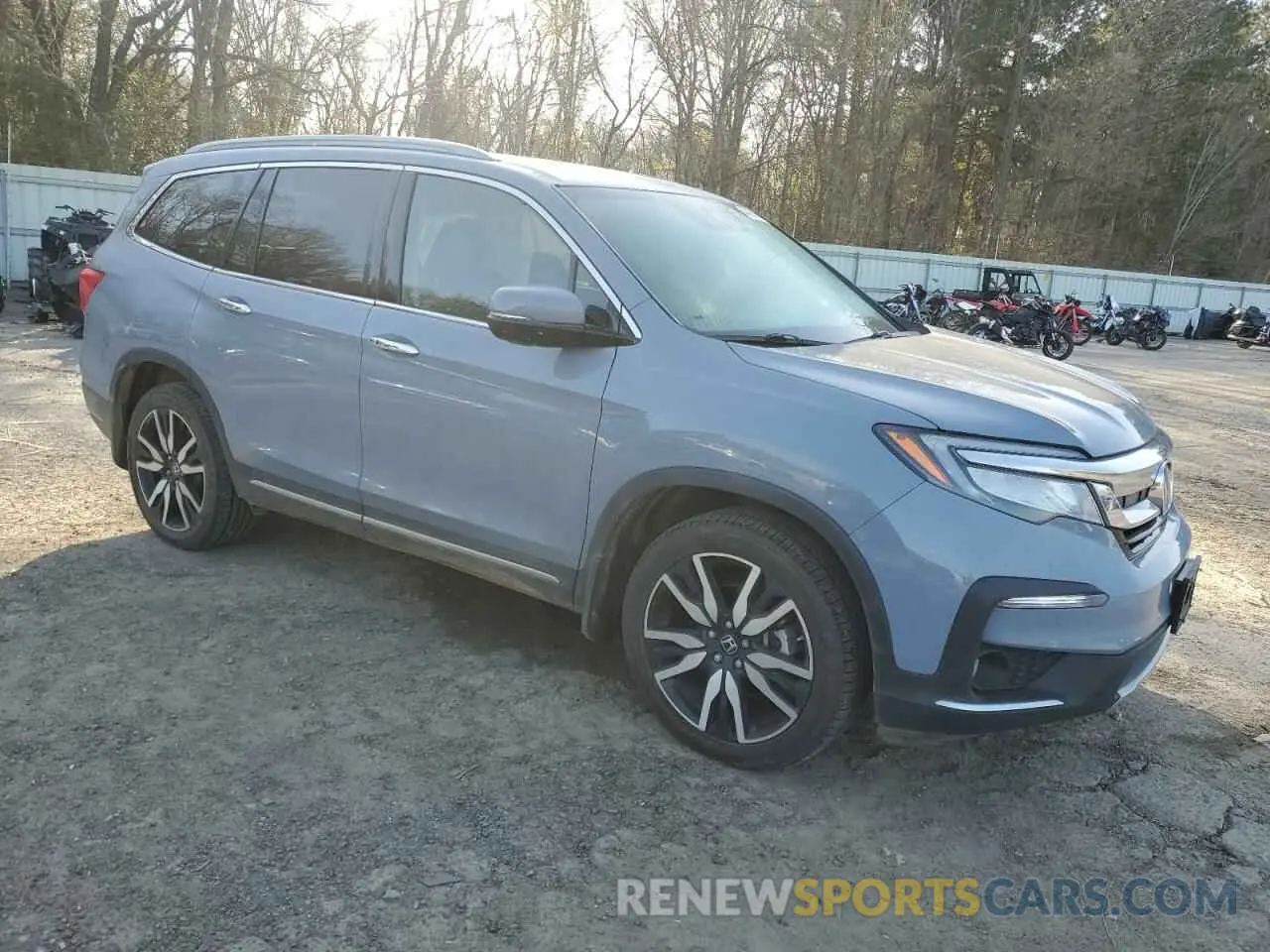 4 fotografías del automóvil dañado 5FNYF5H69NB031537 HONDA PILOT 2022