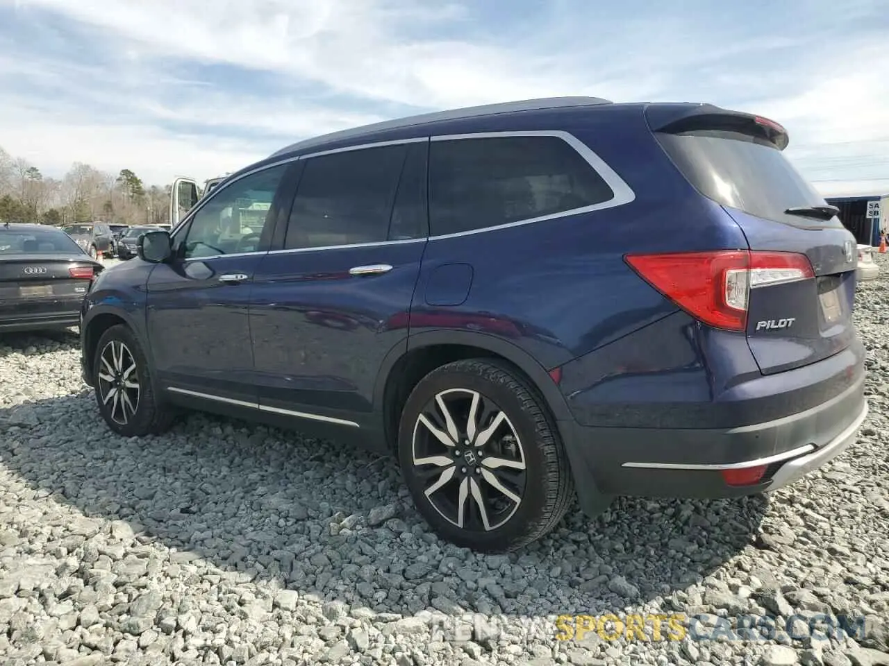 2 fotografías del automóvil dañado 5FNYF5H94NB001839 HONDA PILOT 2022