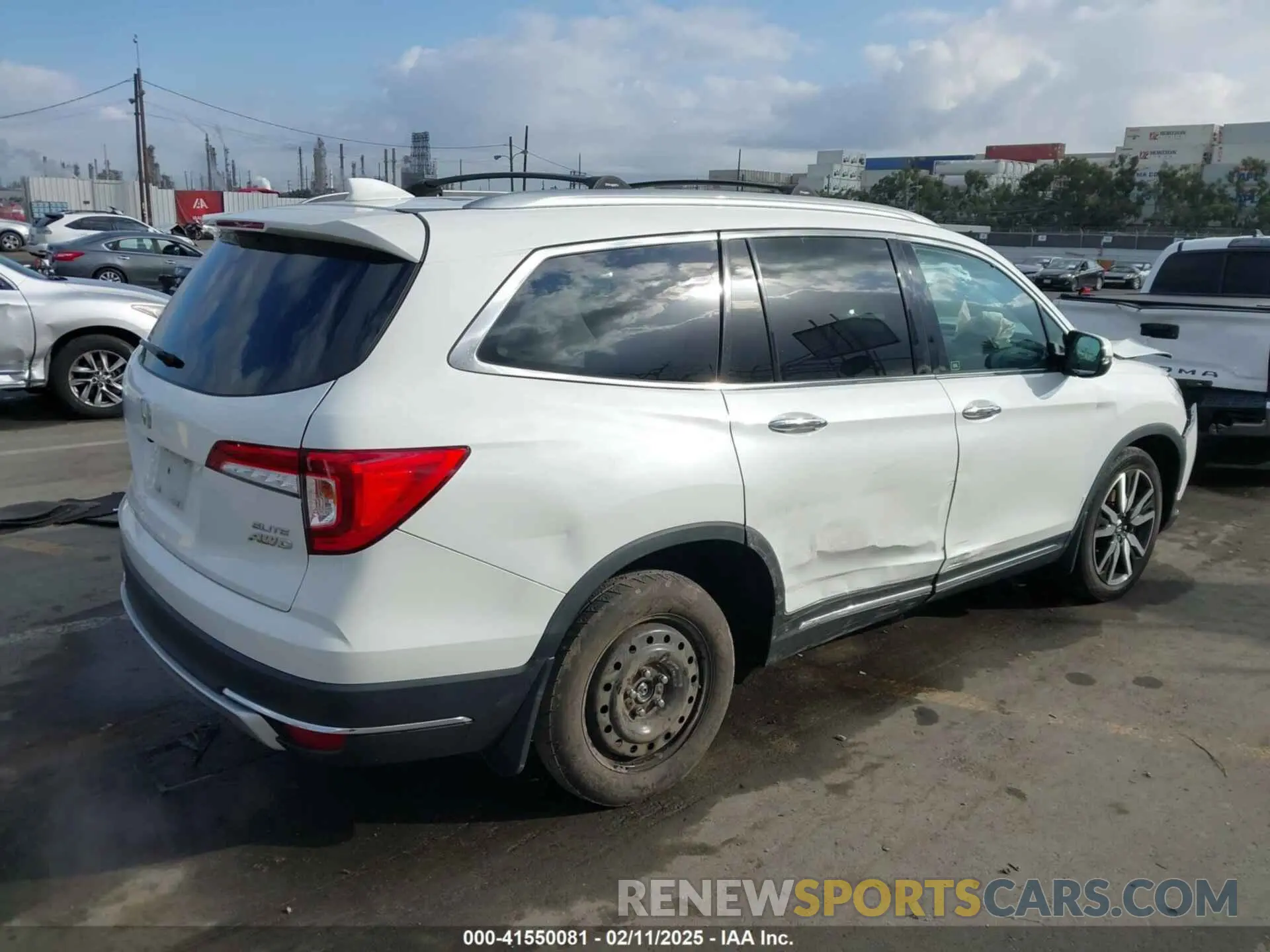 4 fotografías del automóvil dañado 5FNYF6H02NB043594 HONDA PILOT 2022