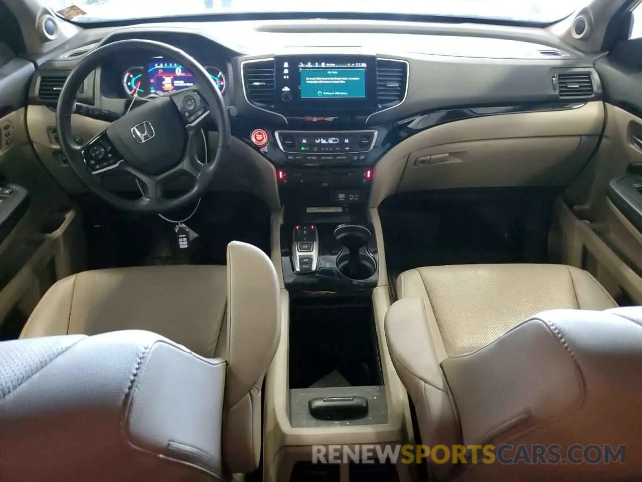 8 fotografías del automóvil dañado 5FNYF6H03NB072313 HONDA PILOT 2022